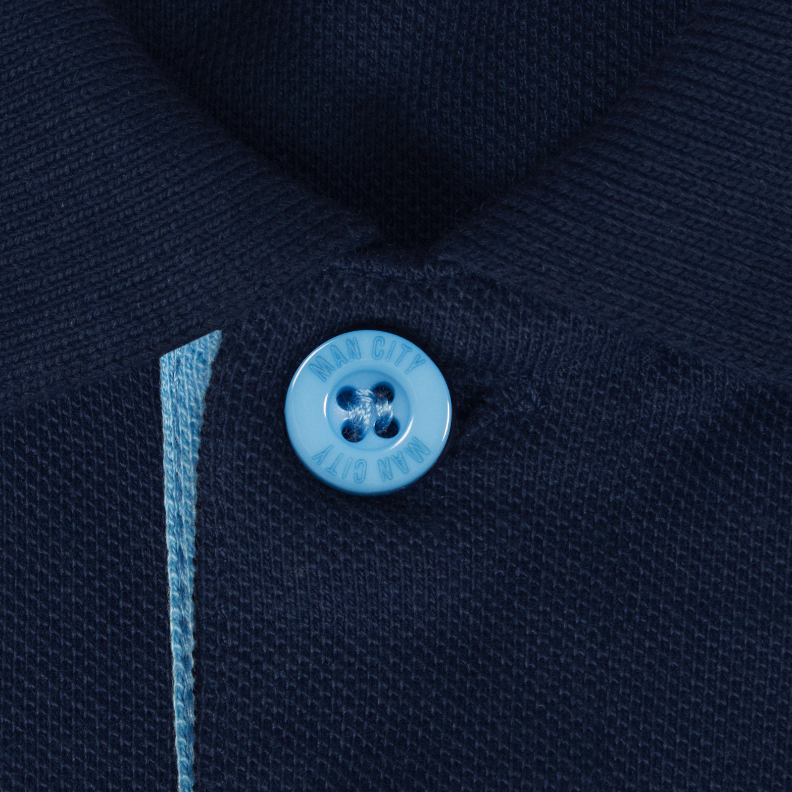 Man City kids polo shirt in grey with club crest to the chest.