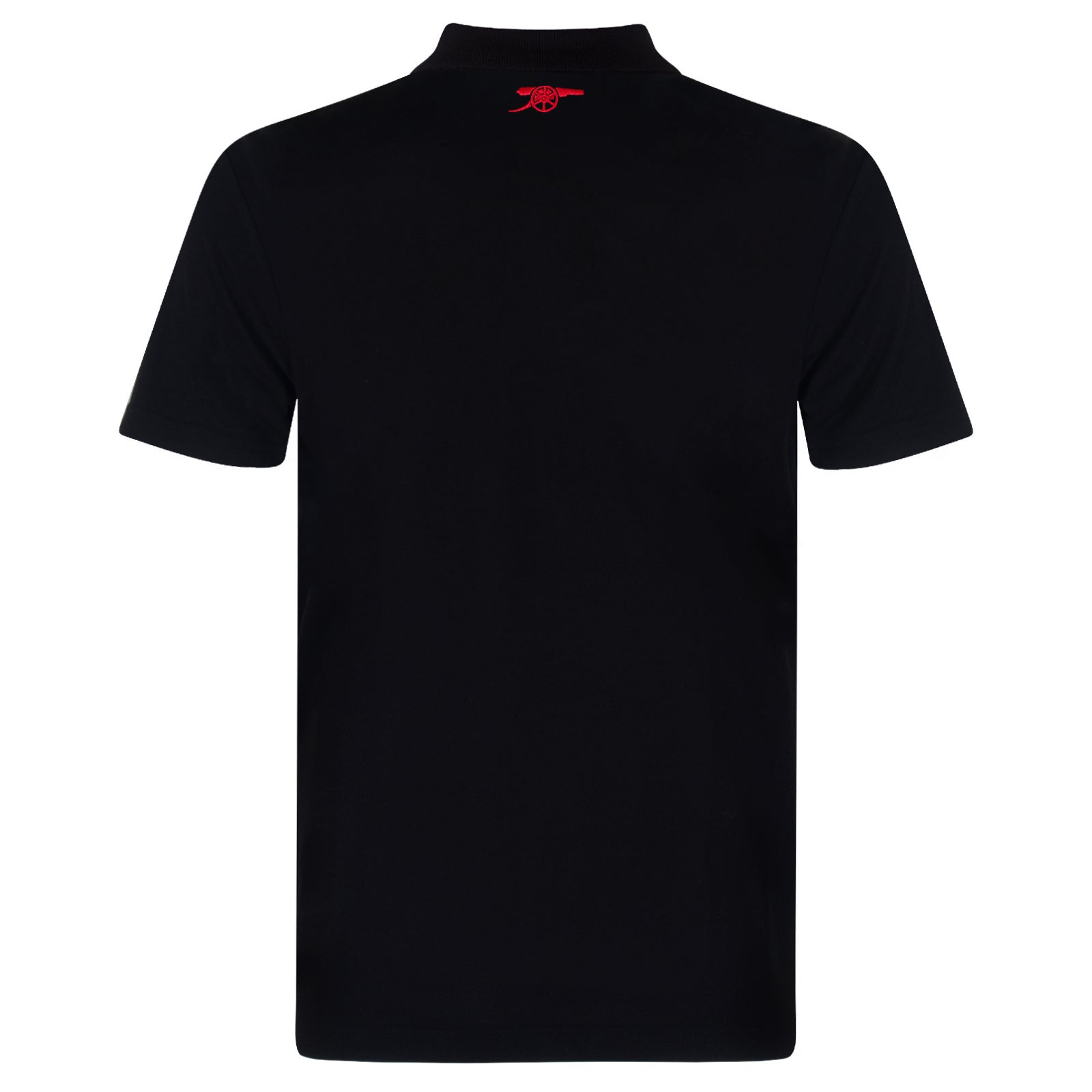Arsenal polo shirt for adults in black featuring the club crest and Champions 2026 graphic to the chest