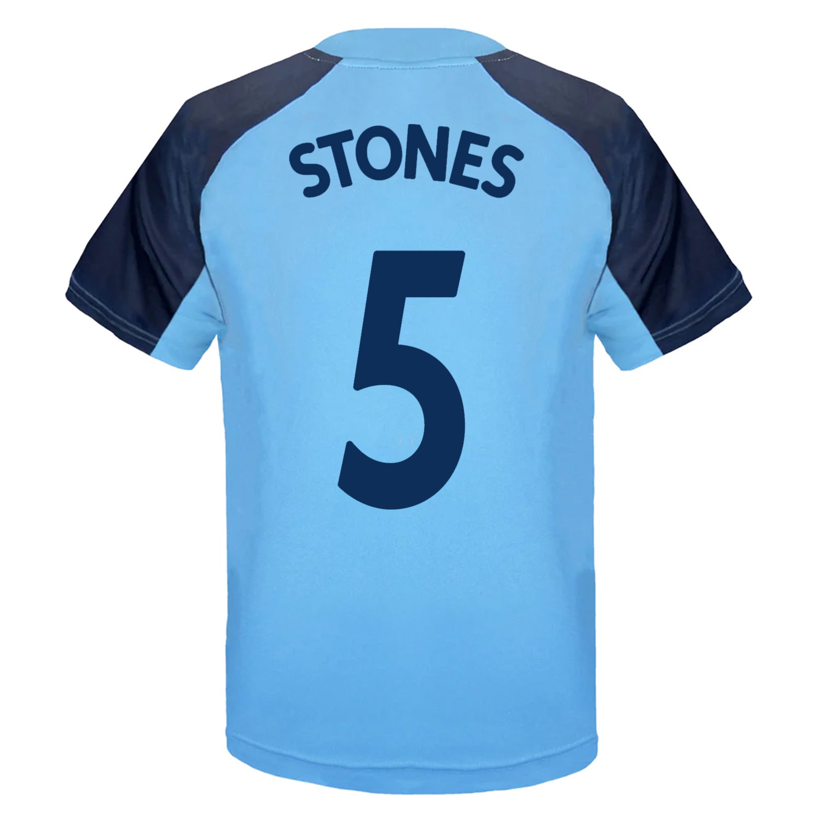Man City kids T-shirt in sky blue with club crest to chest