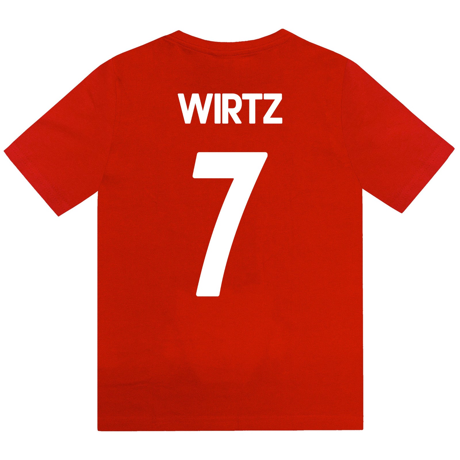 Liverpool kids pyjamas in red. Short sleeve top with graphic and shorts with logo to the left leg
