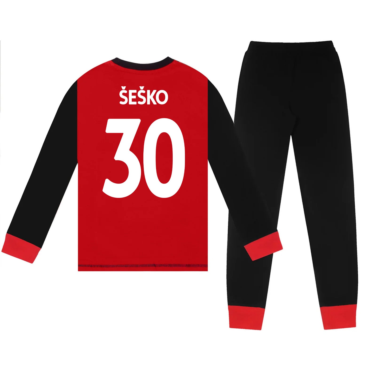Manchester United long pyjamas for kids in red