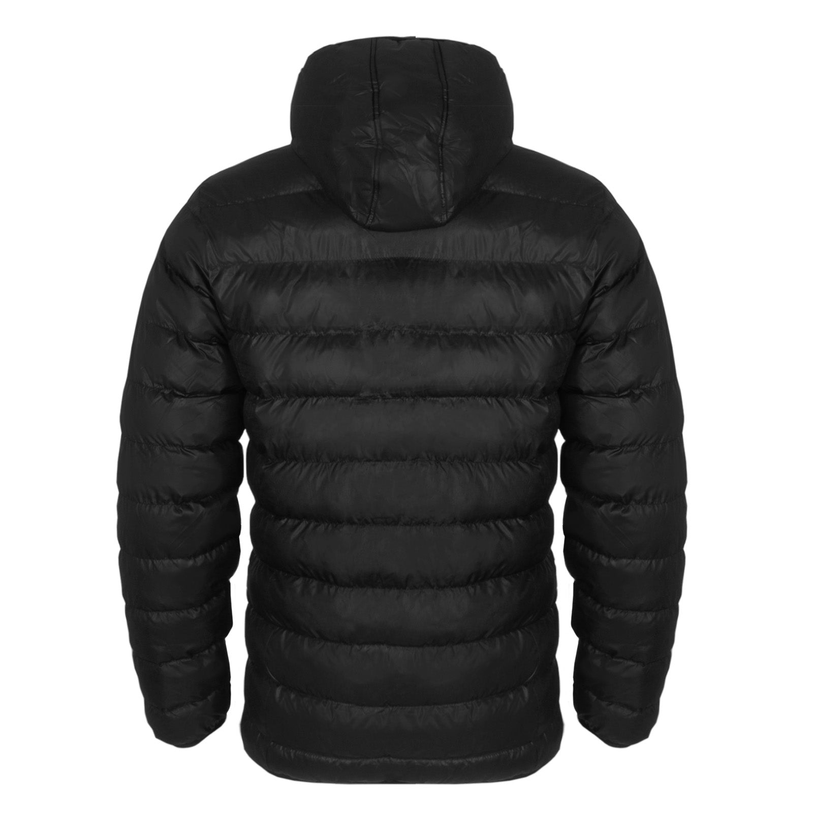 Arsenal kids quilted jacket in black with club crest to chest.
