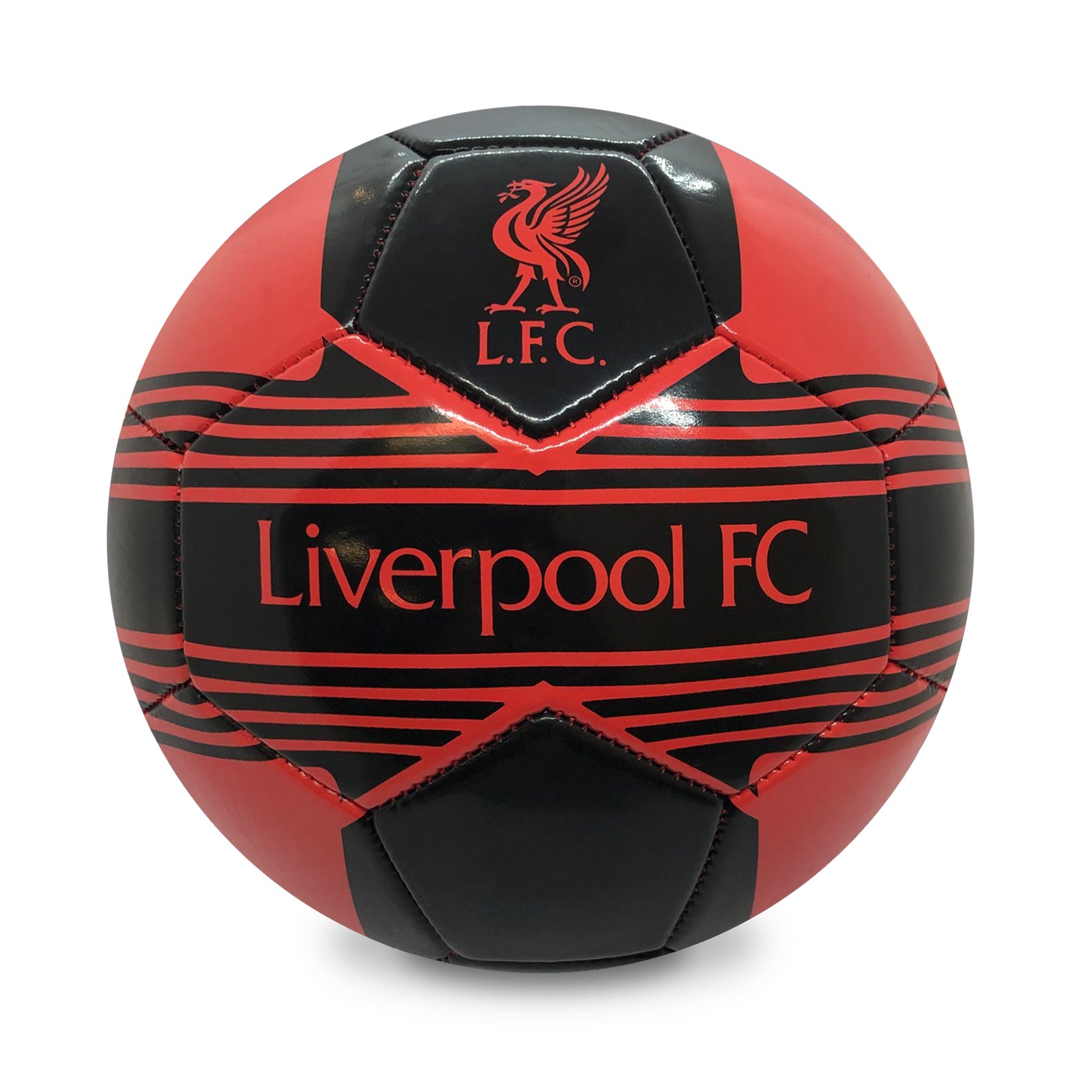 Liverpool size 4 red football with LFC crest & text.