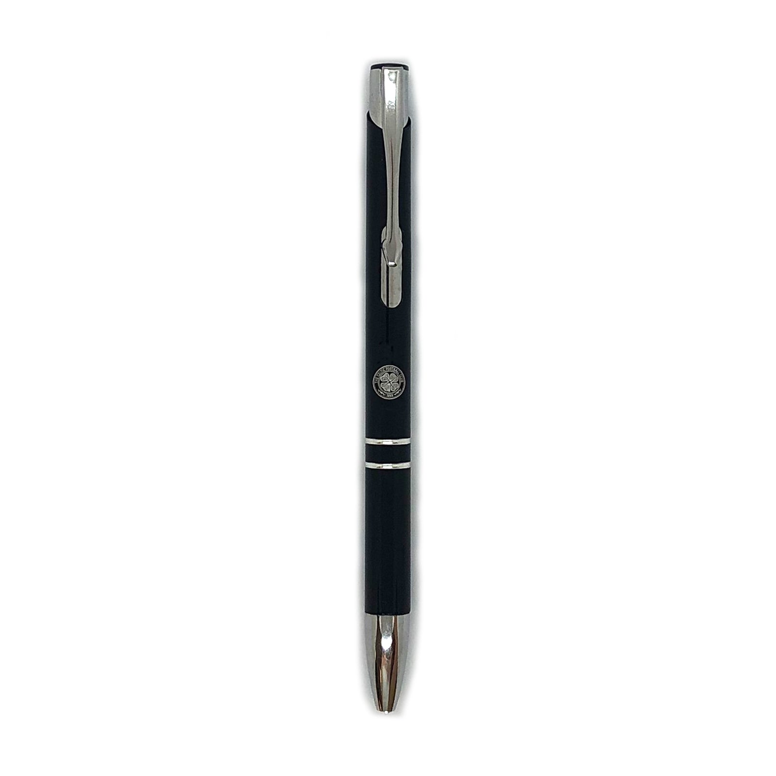 Celtic notebook & pen in black with silver foil crest in club design gift box.
