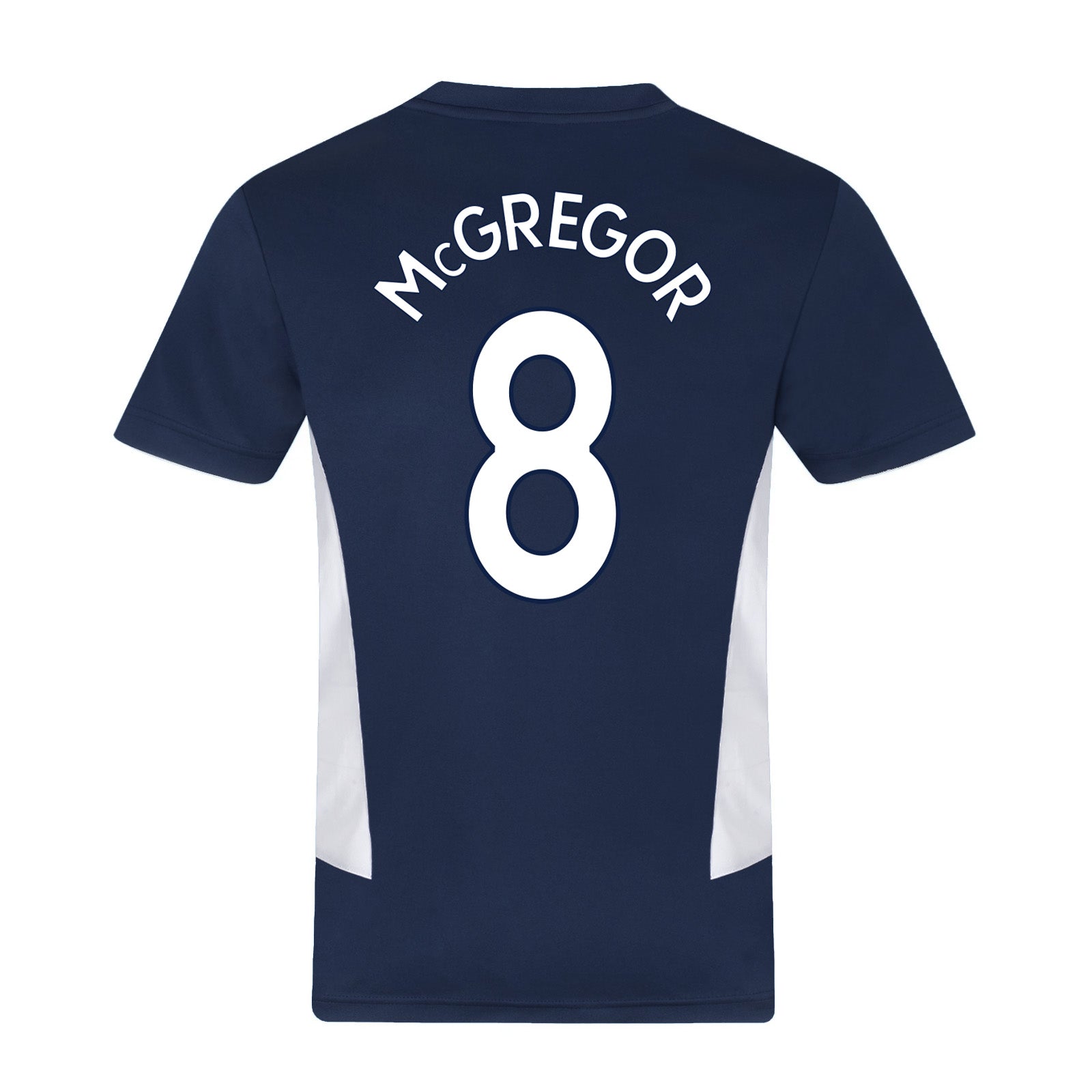 Scotland FA kids polyester T-shirt in navy blue with woven crest to chest.