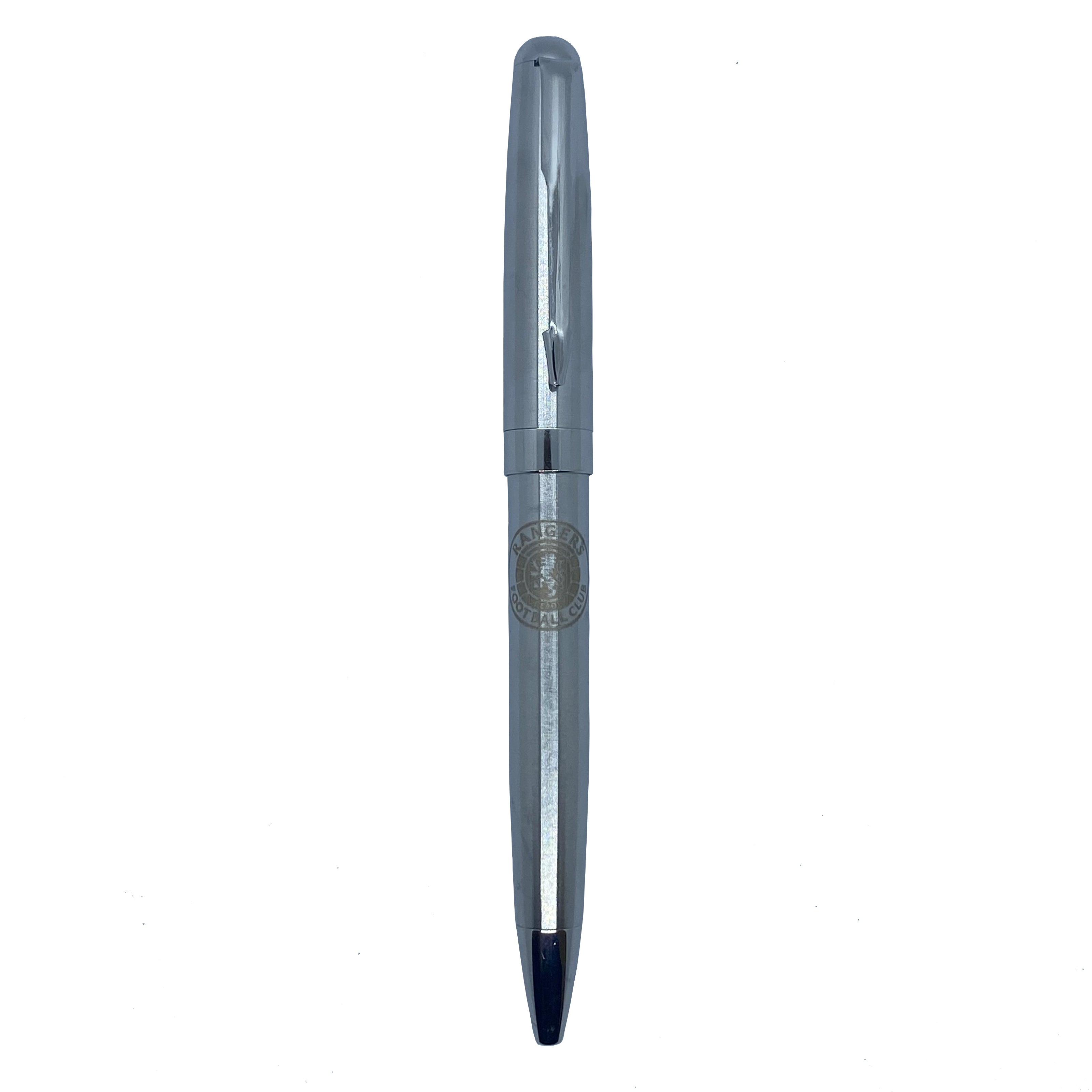 Rangers pen and keyring set in silver with club crest in club design gift box