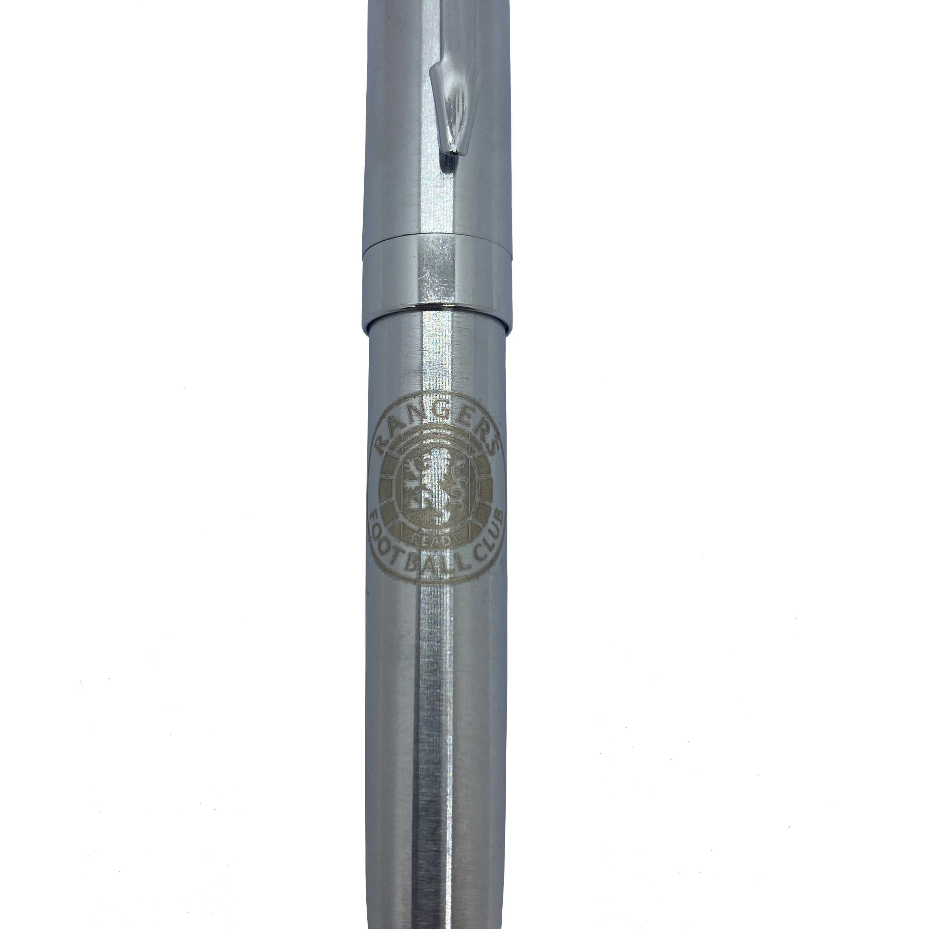 Rangers pen and keyring set in silver with club crest in club design gift box