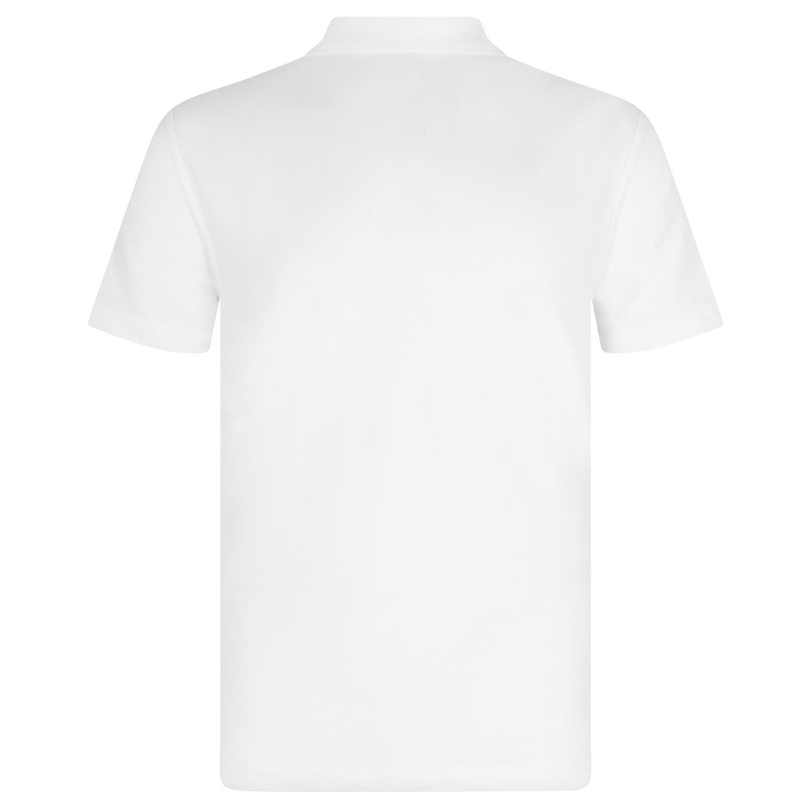 United retro polo shirt in white with Manchester crest