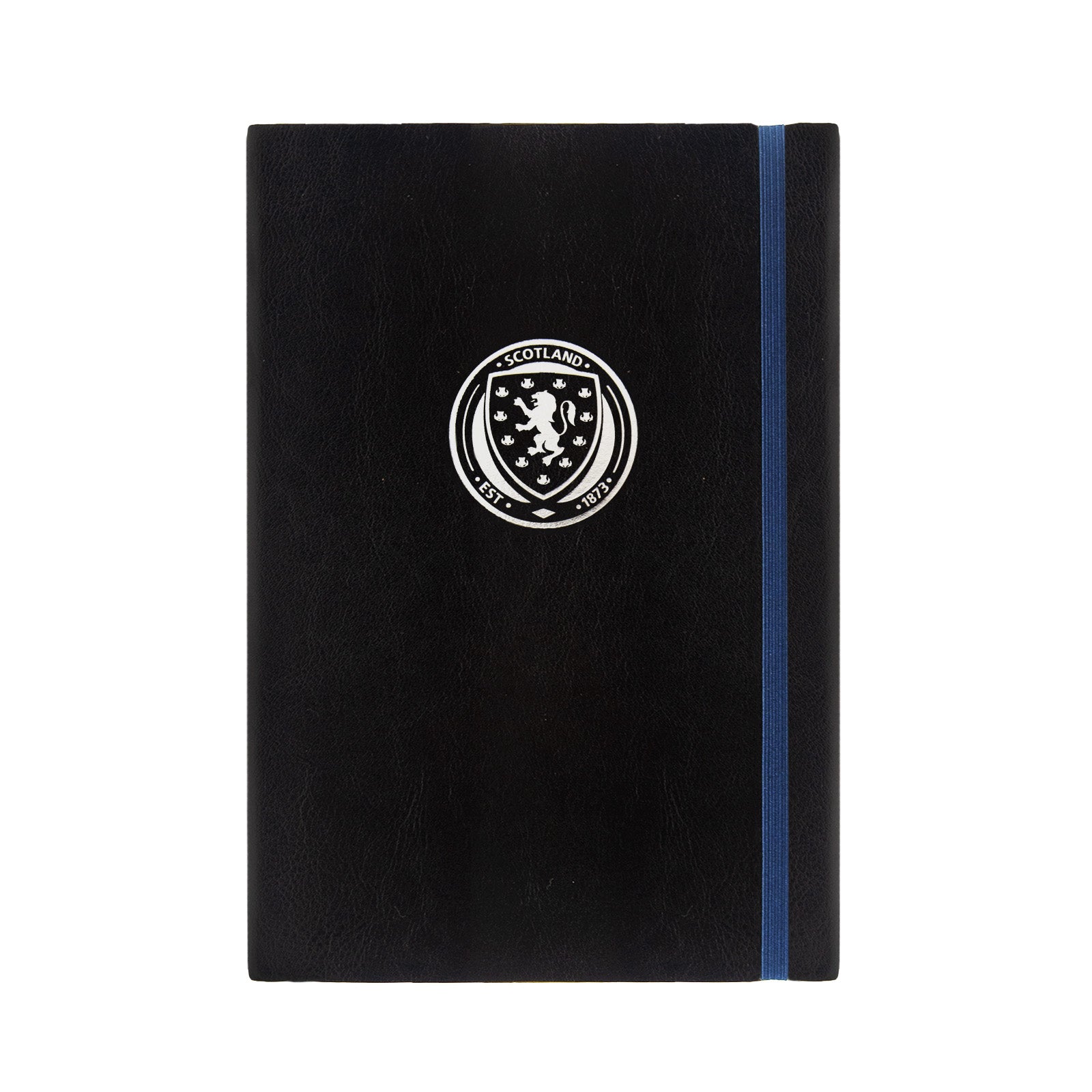 Scotland FA notebook & pen in navy with silver foil crest in national team design gift box.