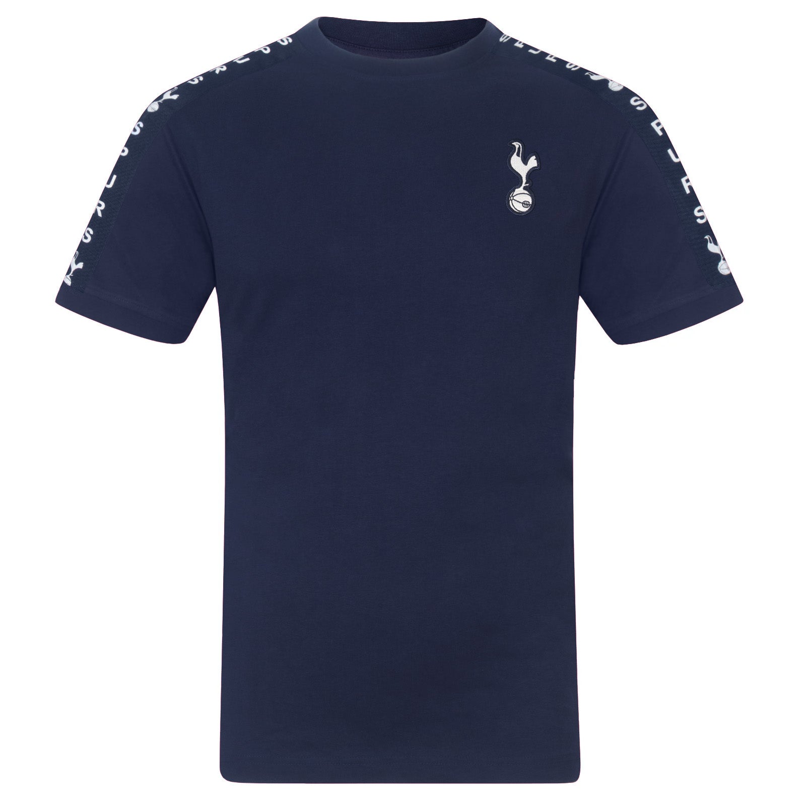 Tottenham Hotspur kids T-shirt, short sleeves in navy blue with club crest to chest