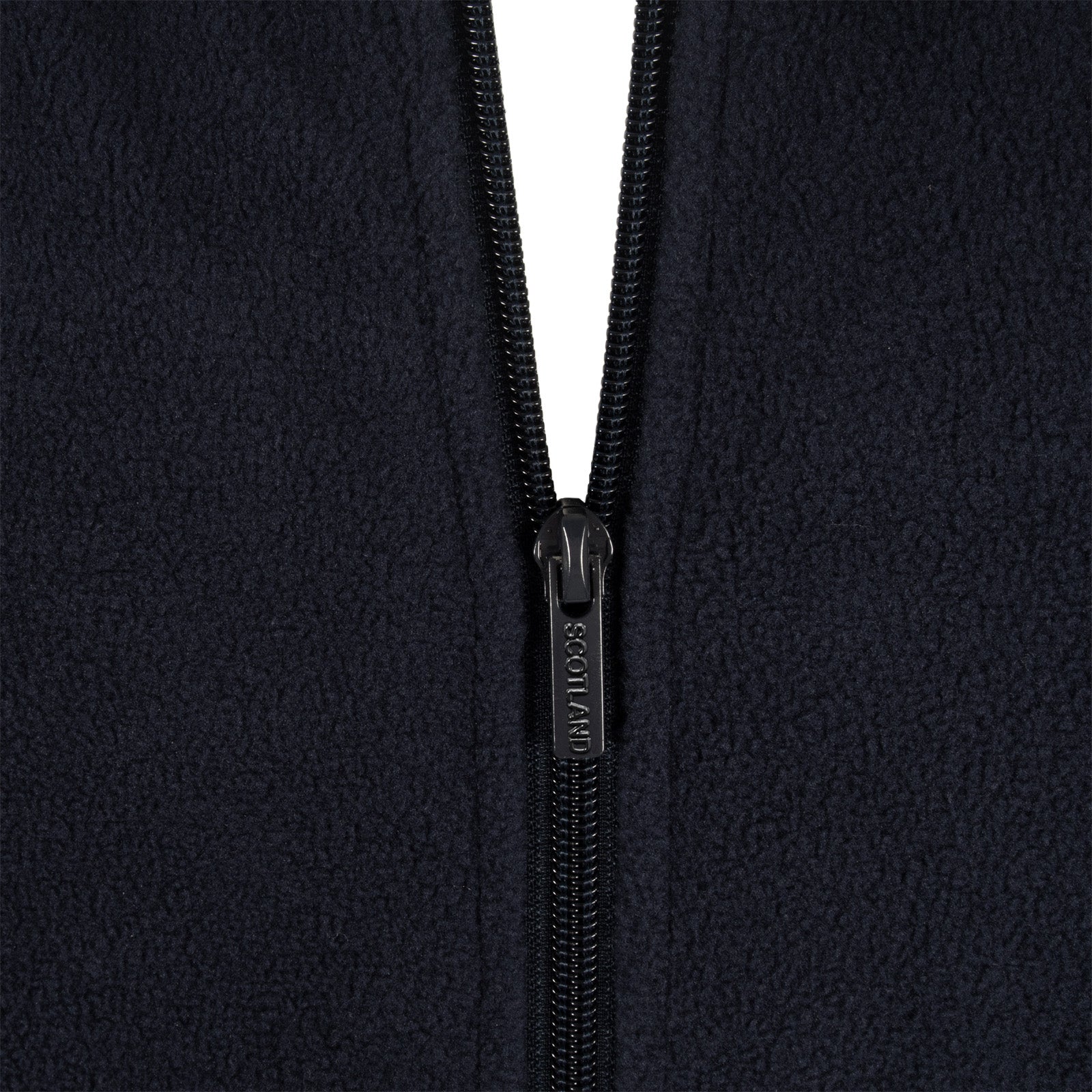 Scotland adults microfleece jacket in navy with a woven club crest to chest.