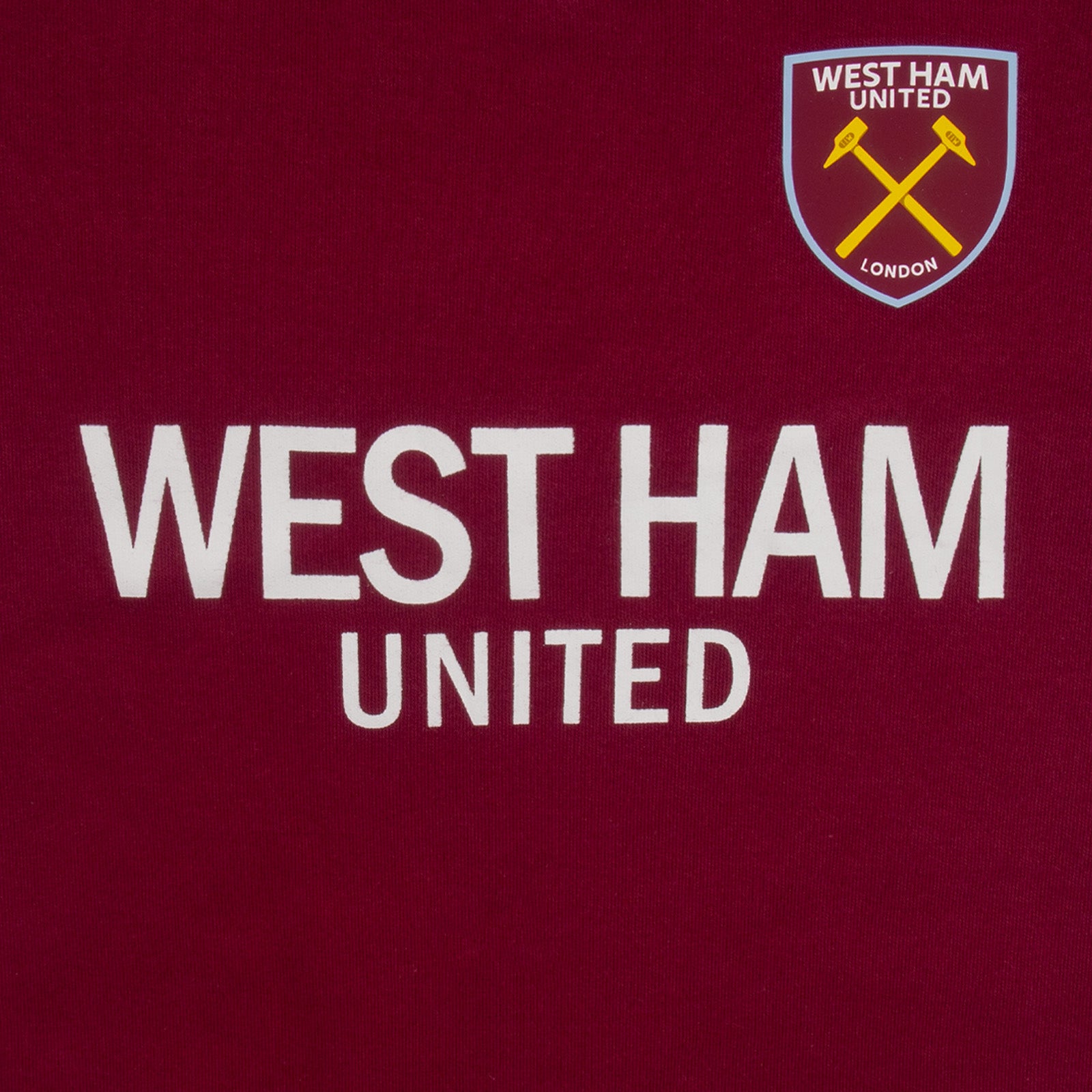 West Ham United FC baby t-shirt & shorts set in claret & blue