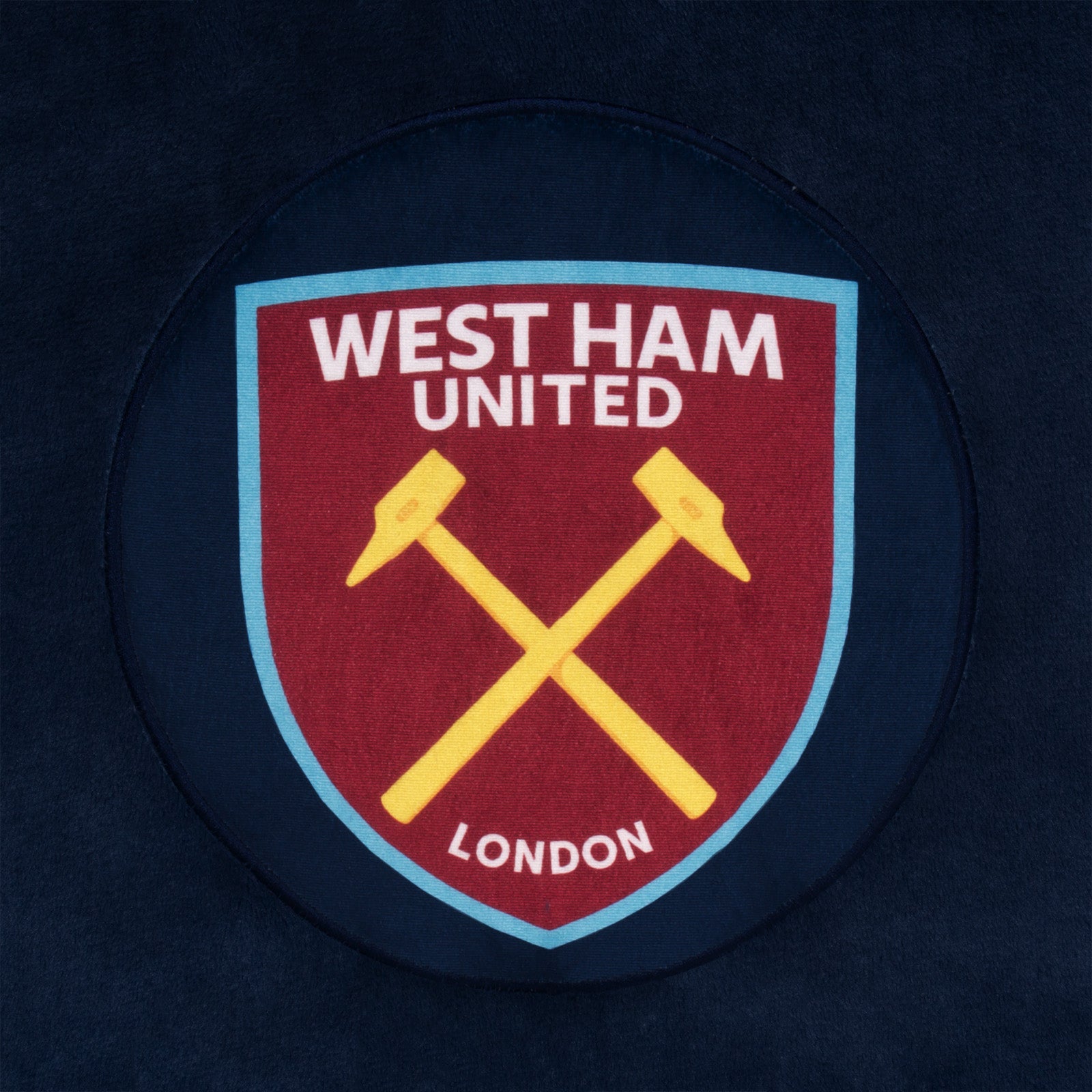 West Ham oversized hoodie blanket for kids in navy blue