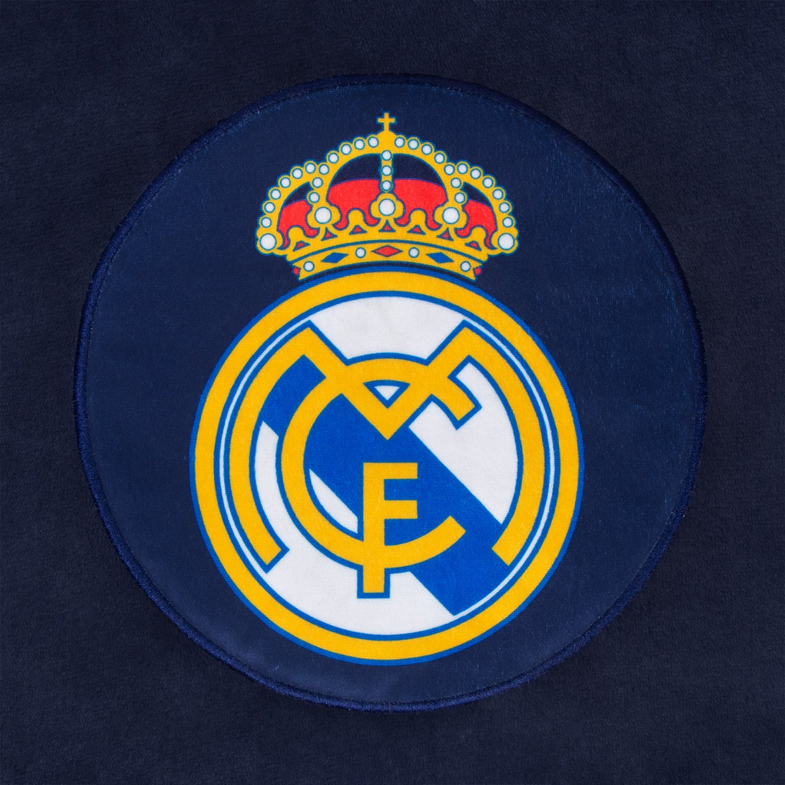 Real Madrid oversized hoodie blanket for adults in navy blue