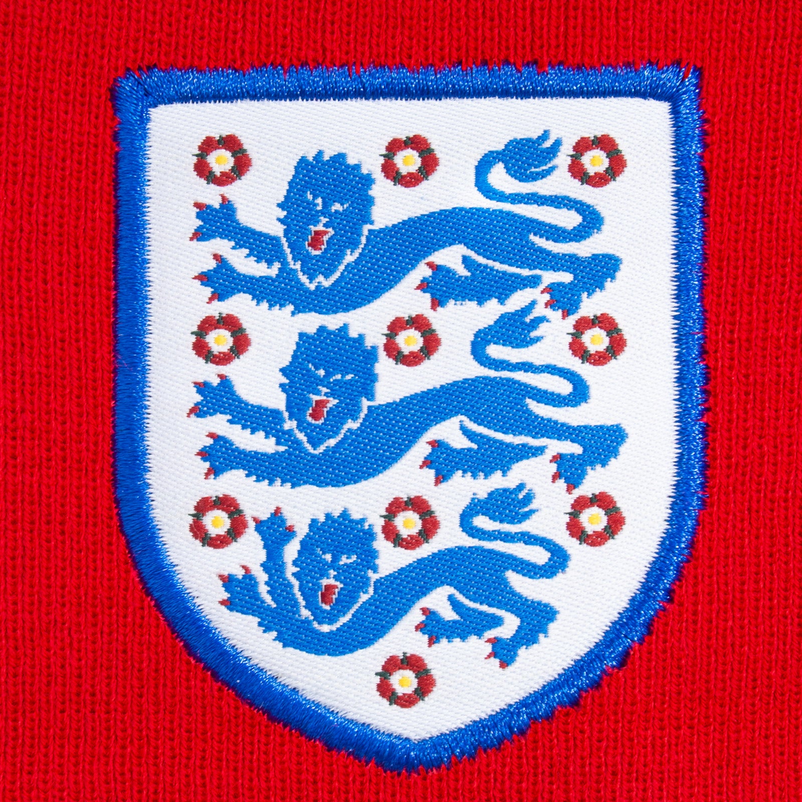 England knitted beanie hat red