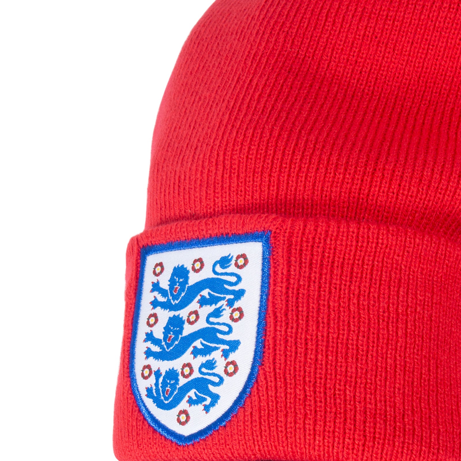 England knitted beanie hat red
