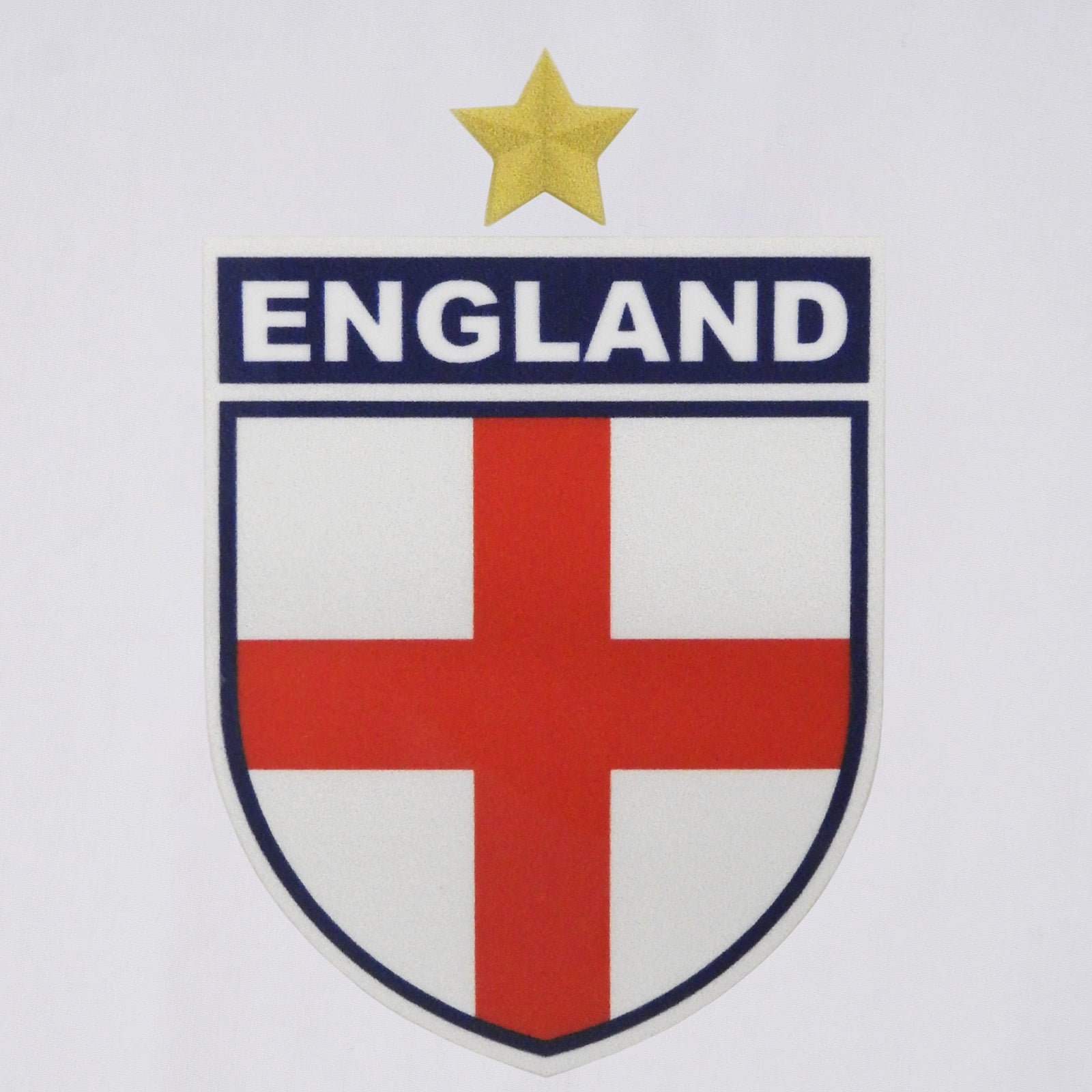 England adults retro ringer v-neck t-shirt in white with contrast red trims and logo to chest