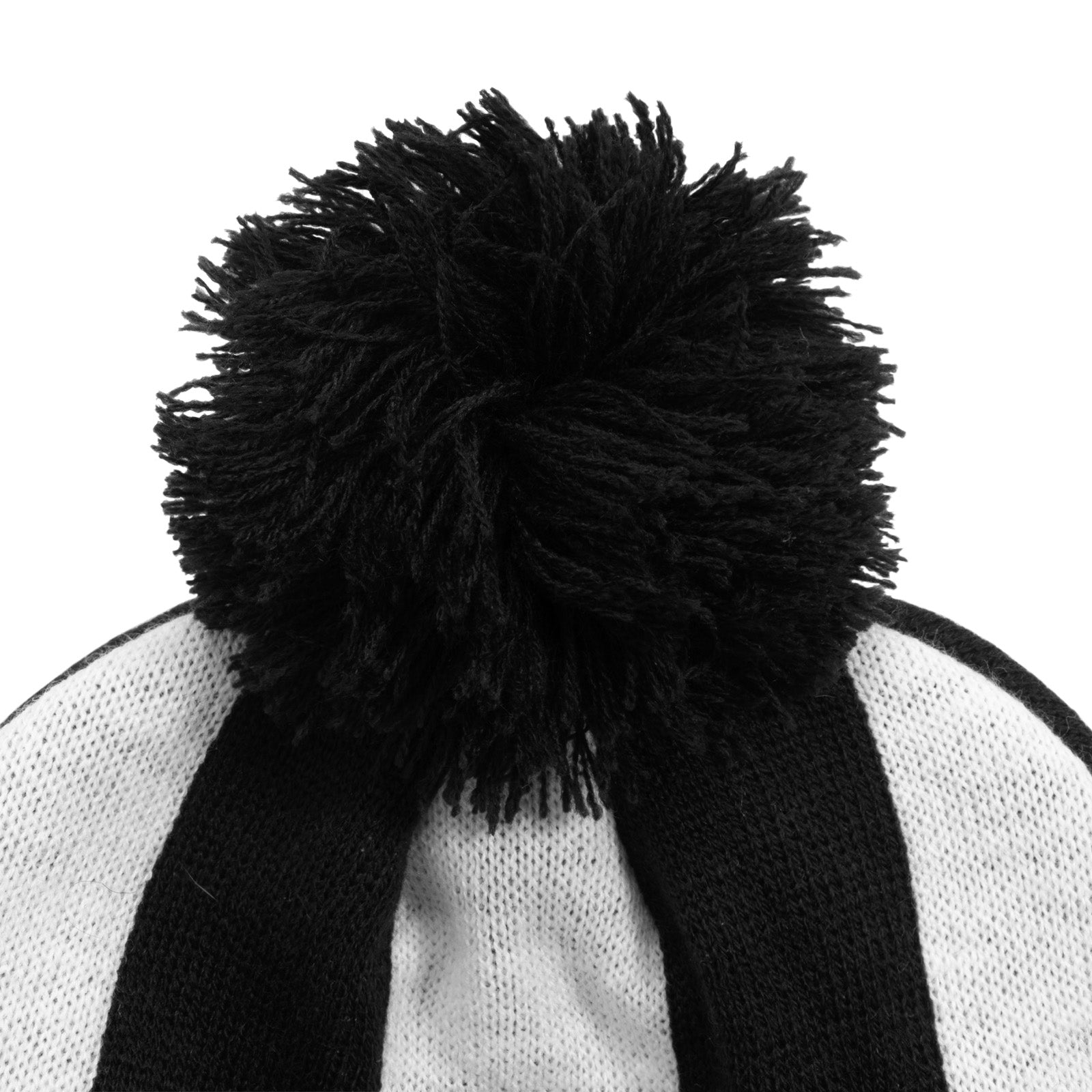Newcastle United knitted bobble hat in black & white