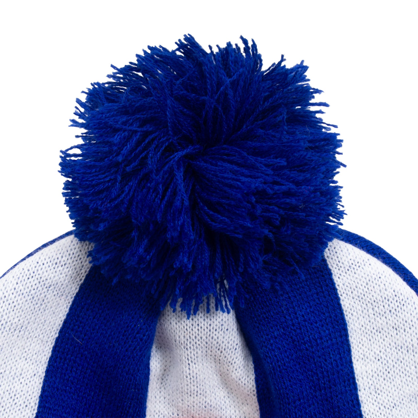 Sheffield Wednesday retro knitted bobble hat in blue & white