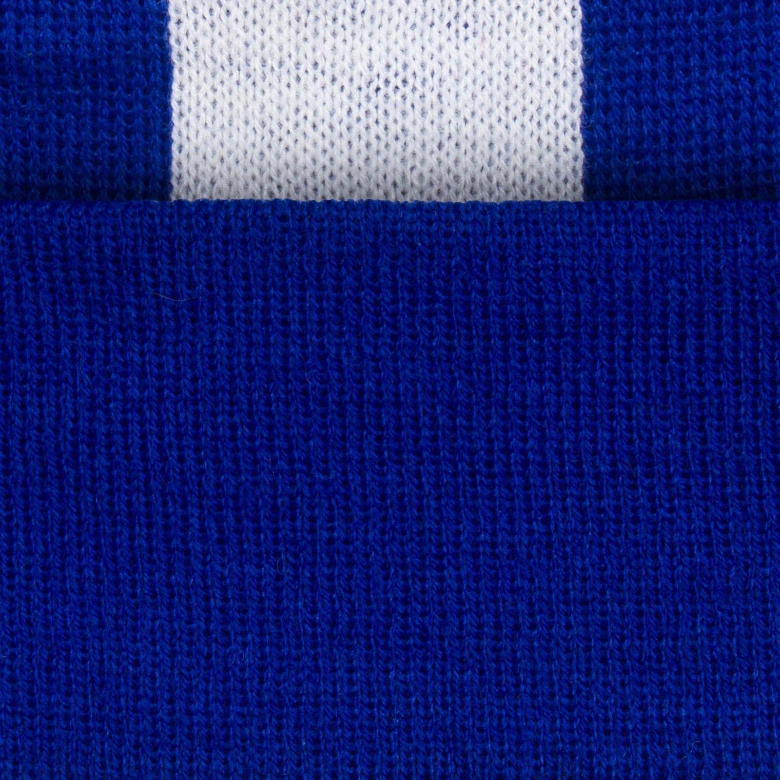 Sheffield Wednesday retro knitted bobble hat in blue & white