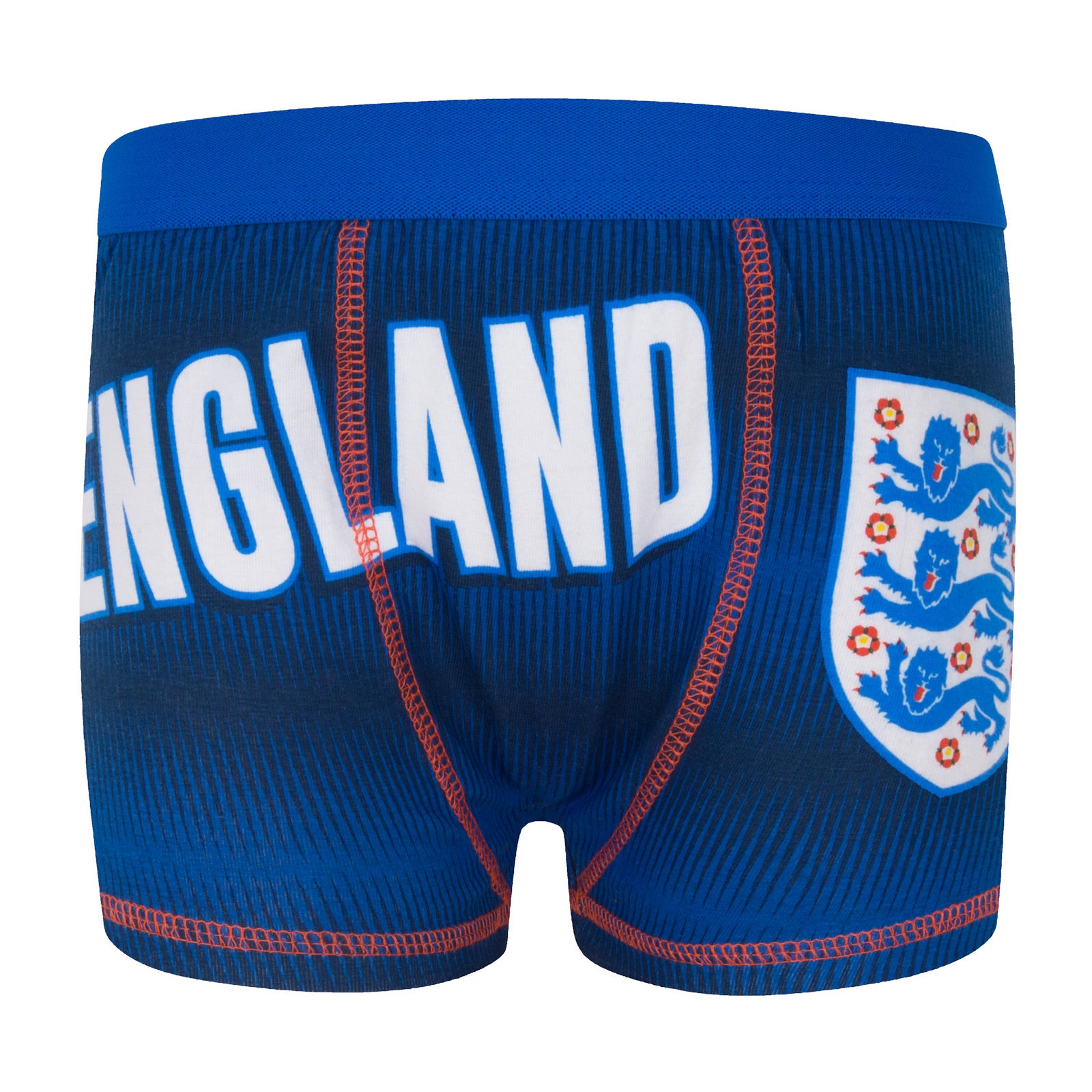 England boxer shorts for boys in navy, red & white