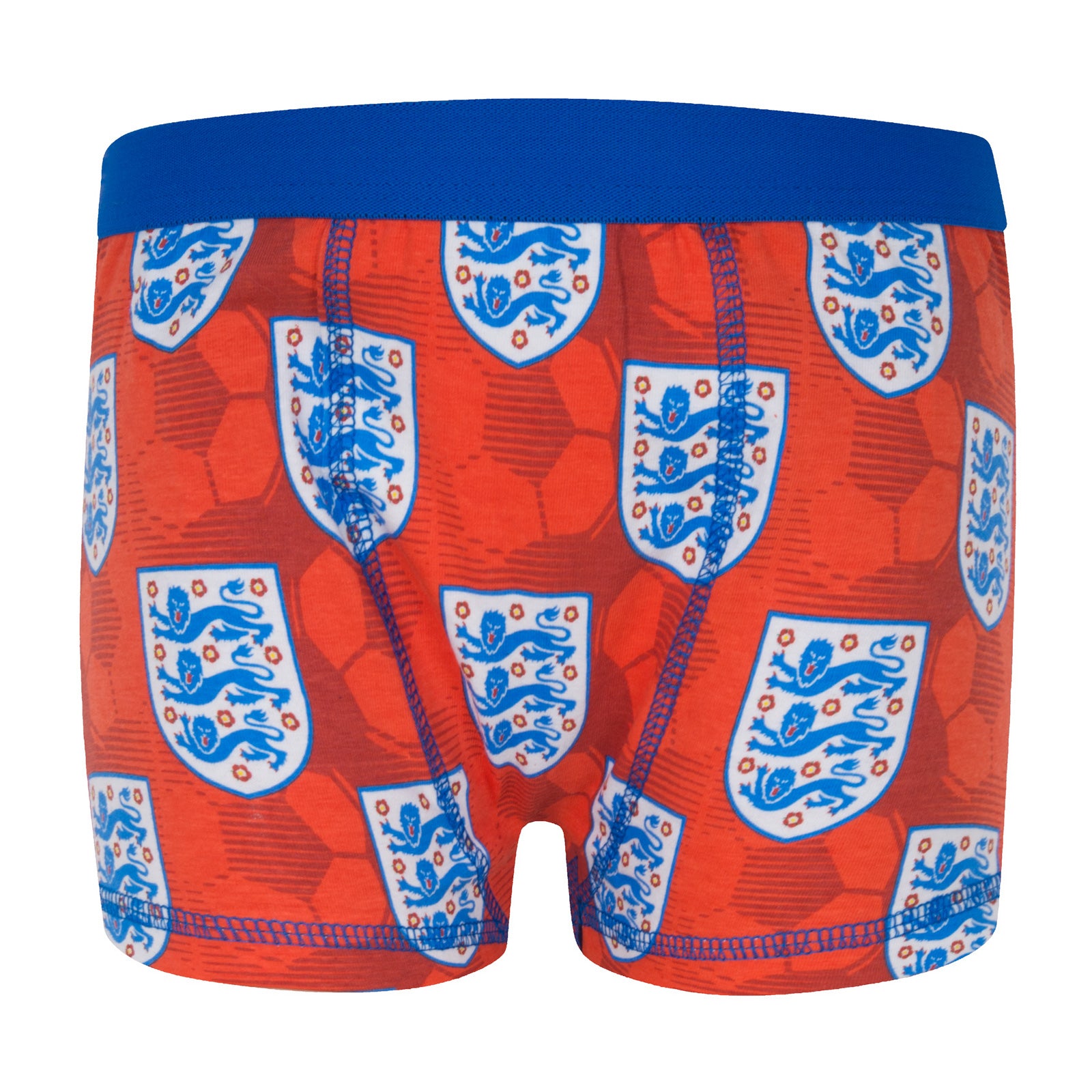 England boxer shorts for boys in navy, red & white