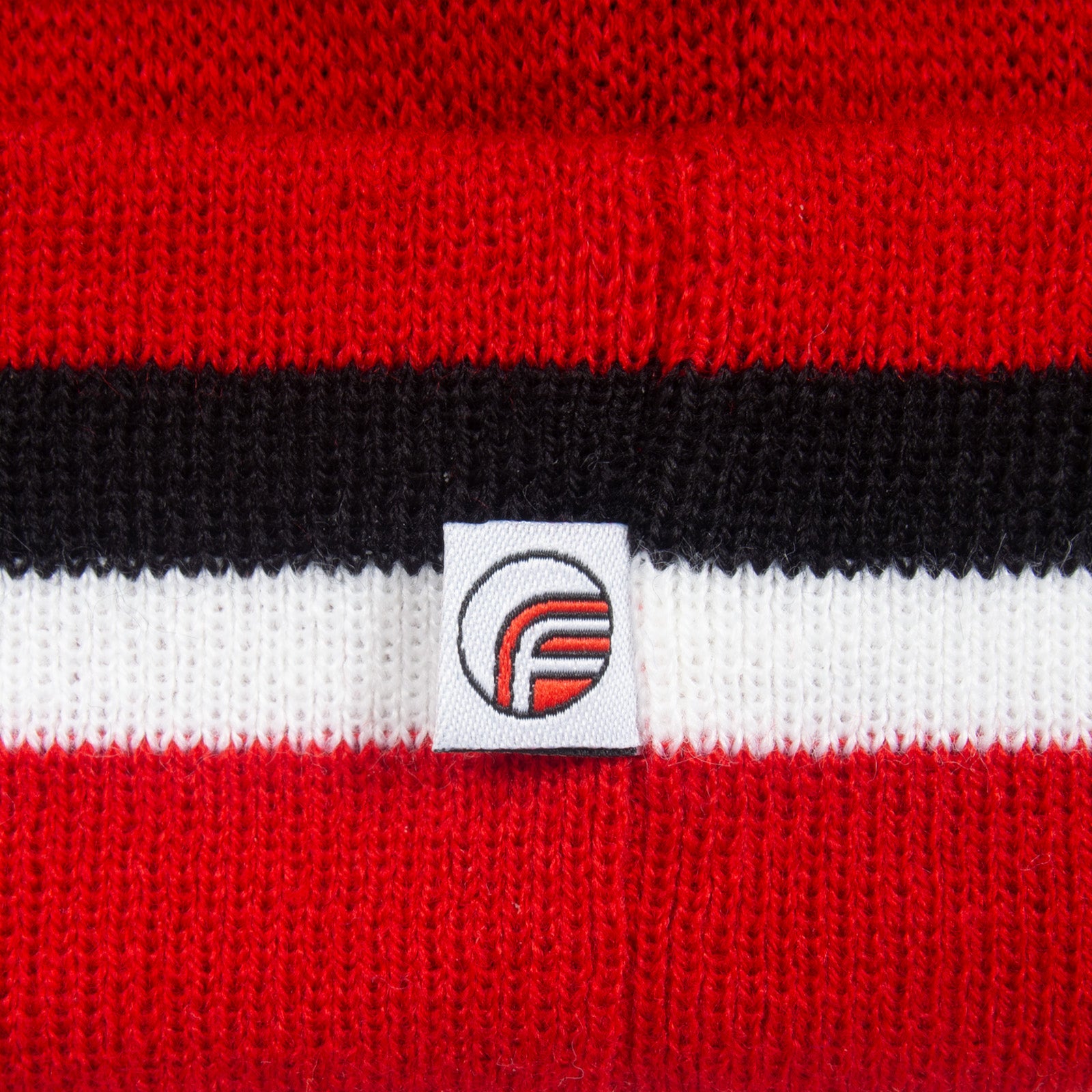 Nottingham Forest retro knitted bobble hat in red 1994 colours