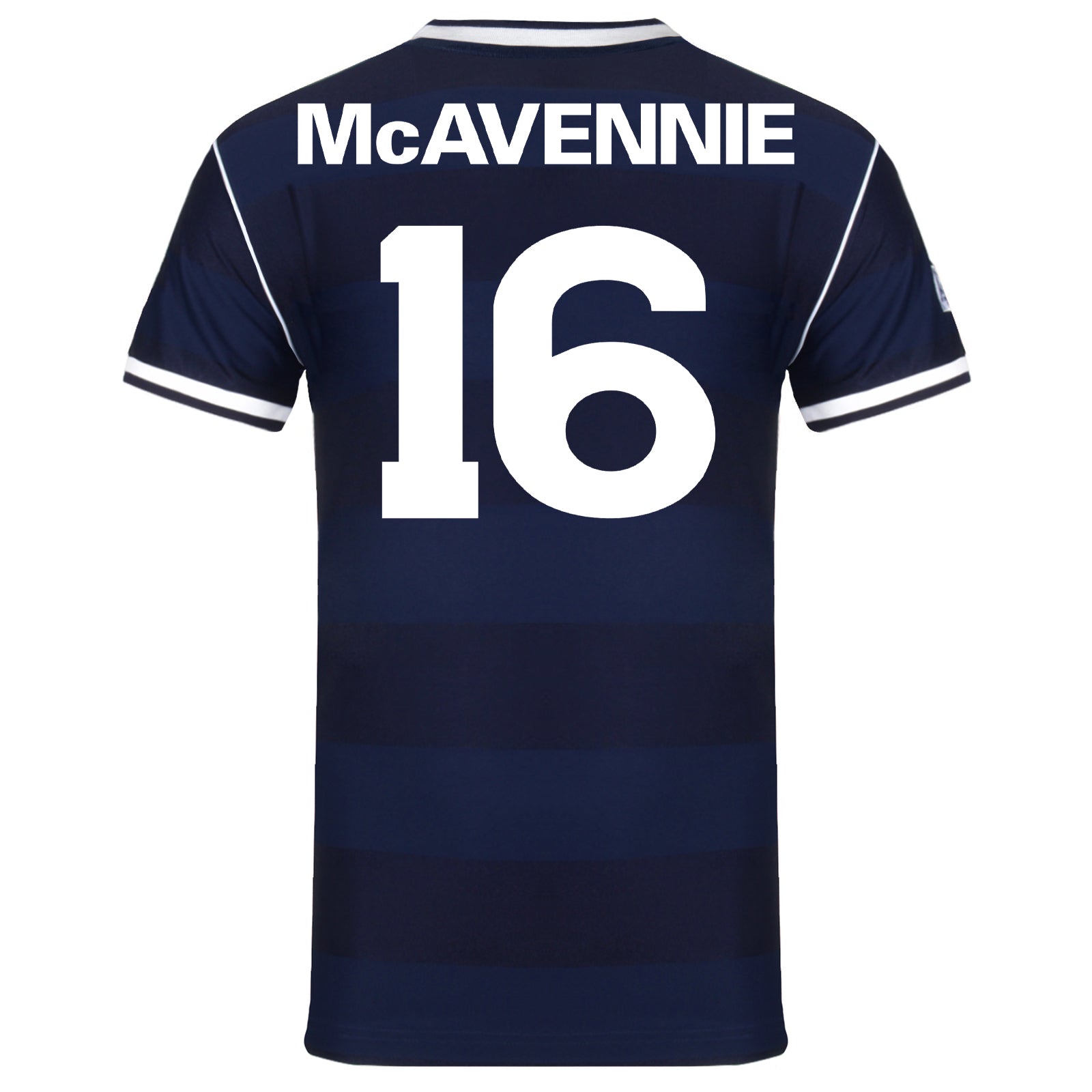 Scotland retro 1986 football shirt. Replica shirt in navy blue with crest to chest