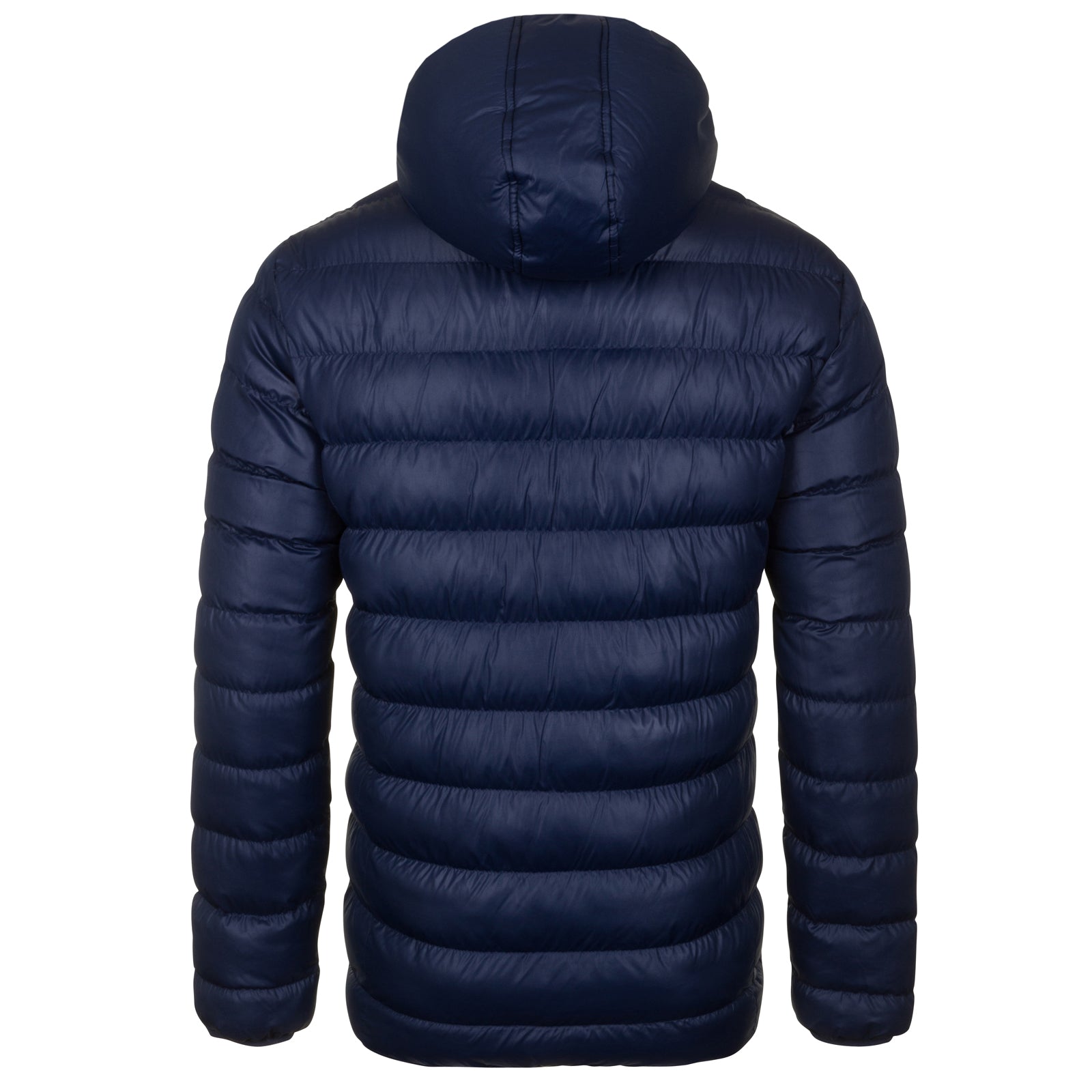 Spurs adults quilted jacket in navy blue with club crest print to chest.