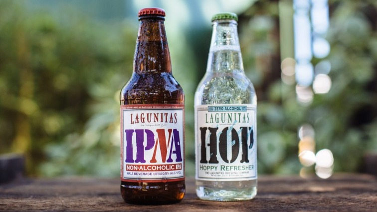 lagunitas nonalcoholic beer and sparkling hops