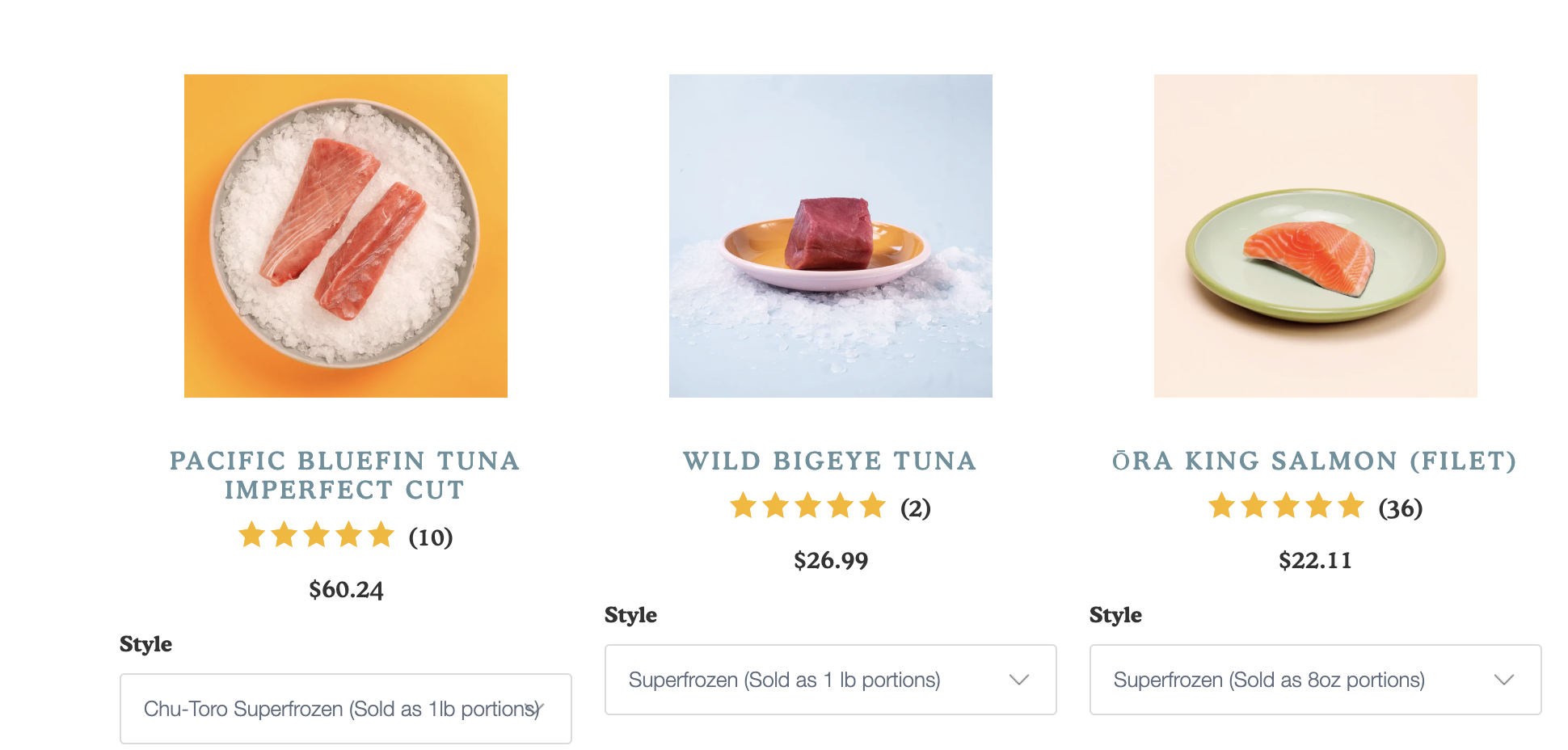 riviera seafood club products