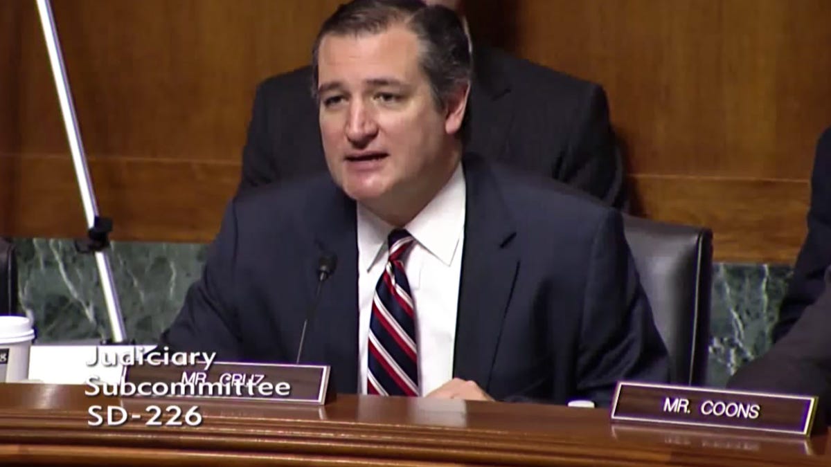 Texas Sen. Ted Cruz voices concerns about internet governance and freedom of speech.​
