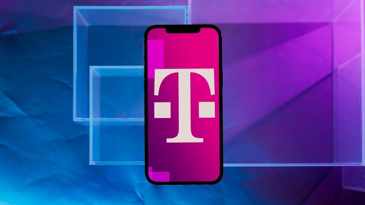 T-mobile logo on a phone