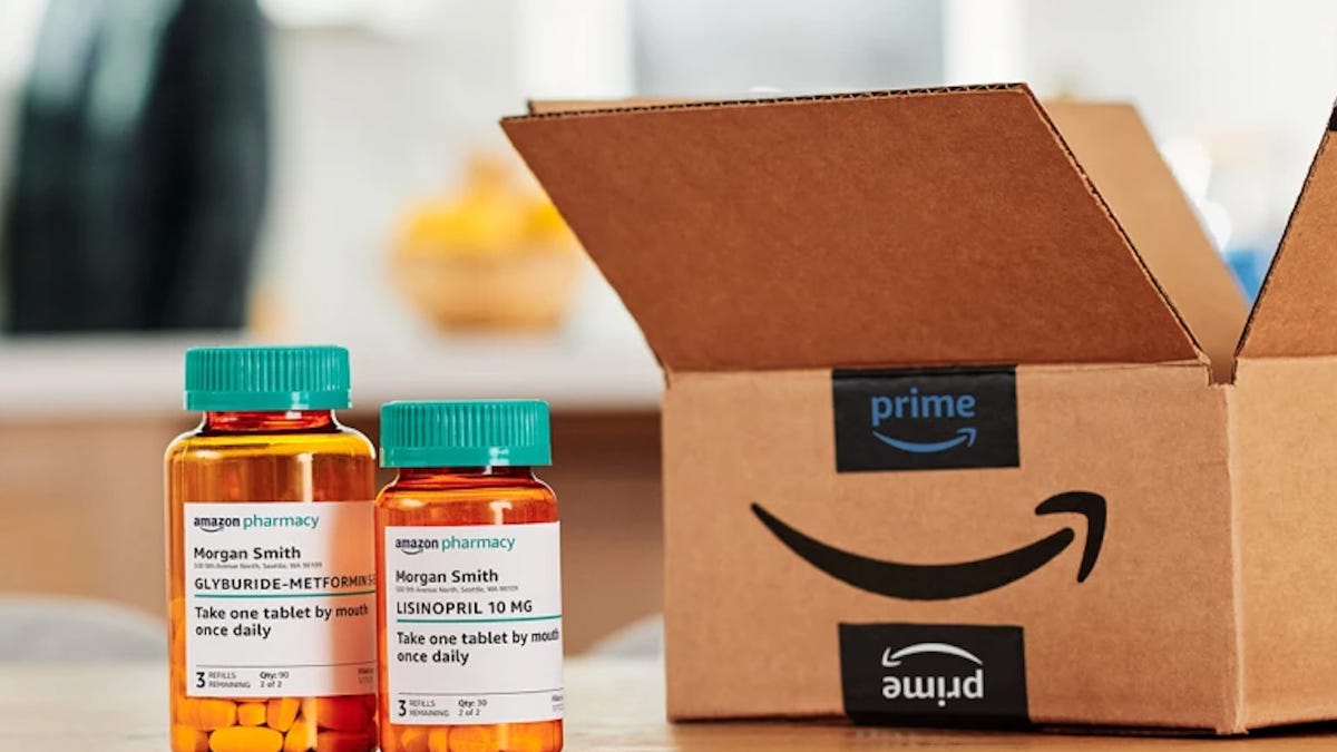 Amazon Pharmacy pill bottles