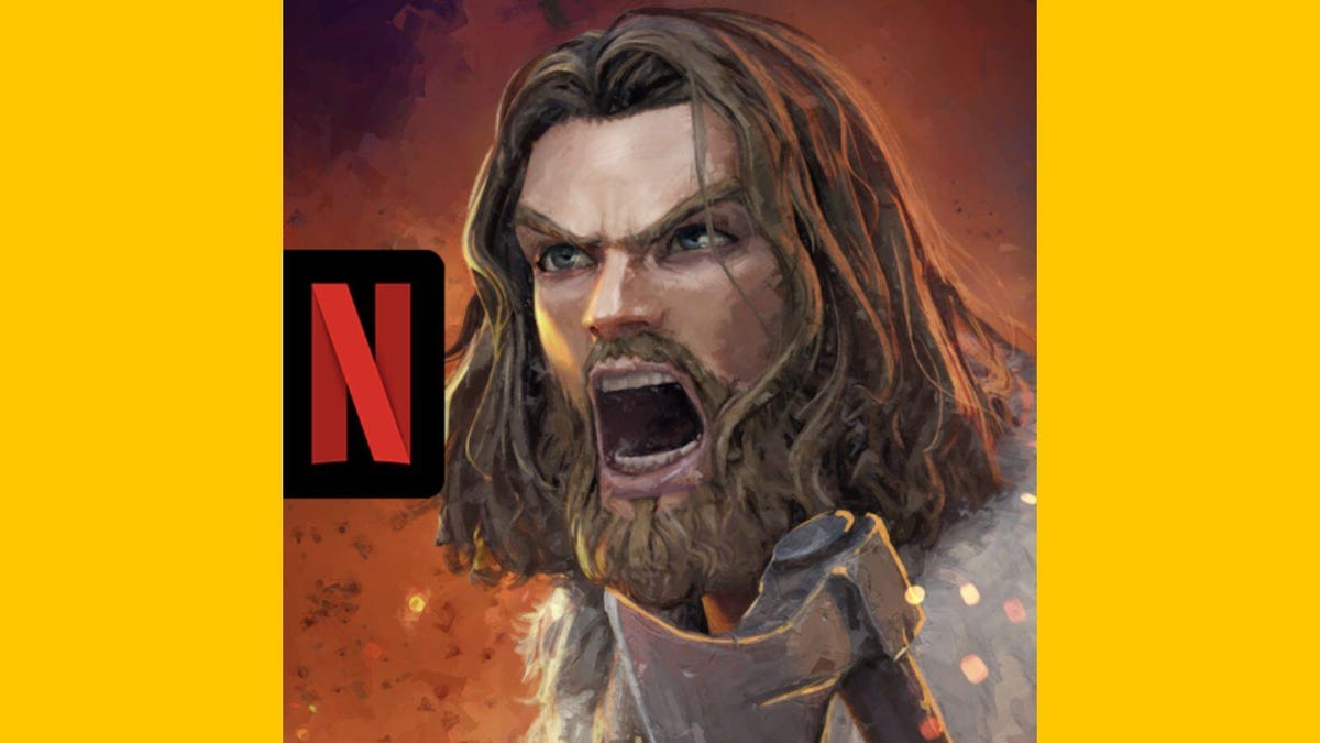 The app tile for the Netflix game Vikings: Valhalla