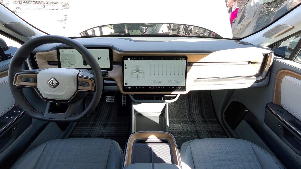 Interior of the Rivian R1T