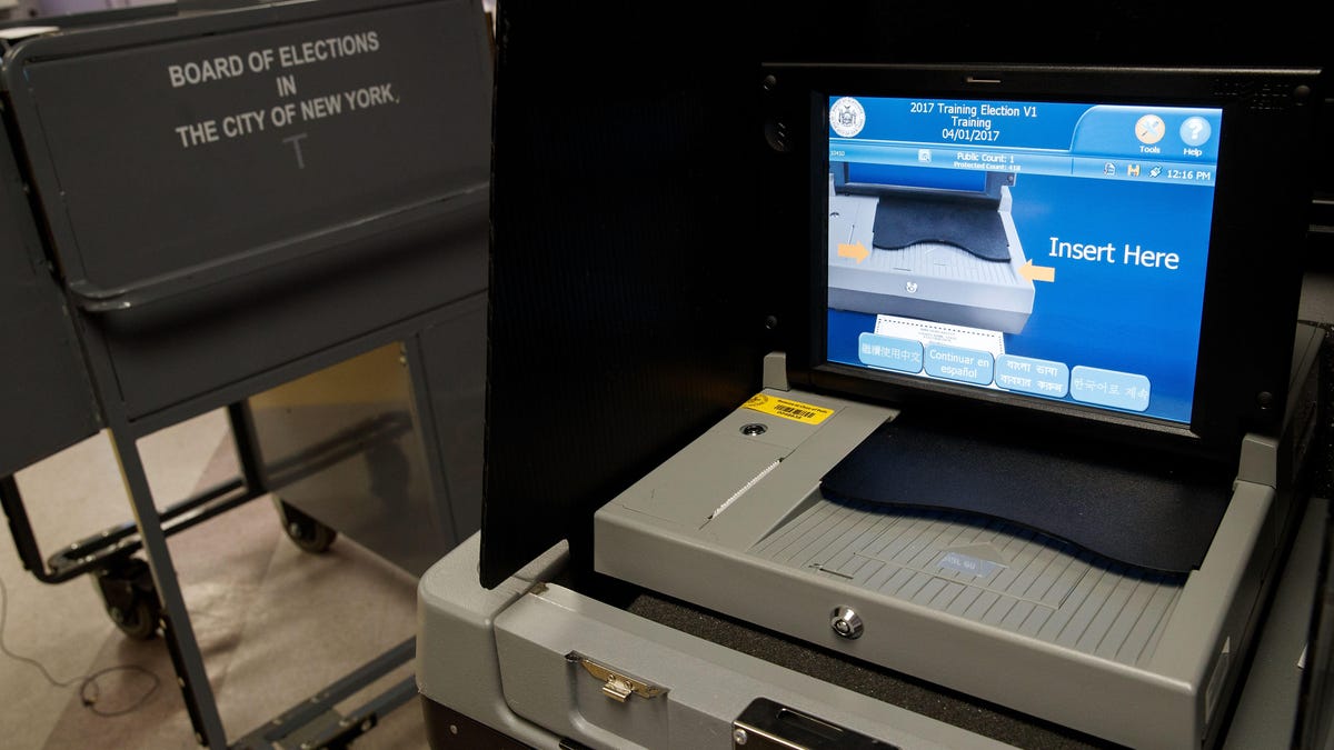 Polling Machines Are Prepared For Tuesday's Presidential Election