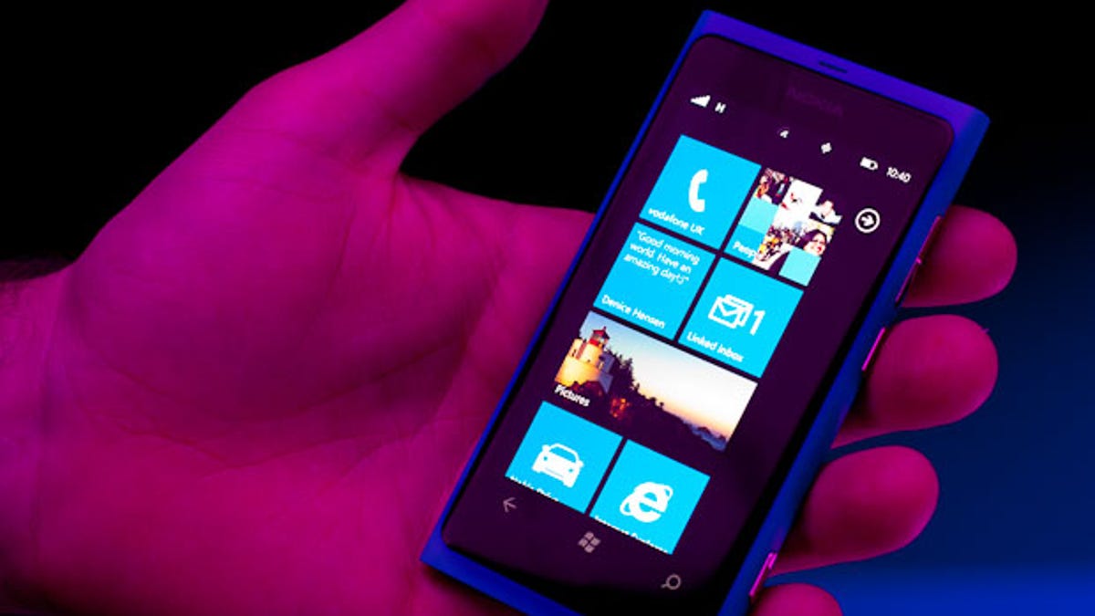 The Lumia 800, Nokia's flagship Windows Phone model, will go on sale in November. The once-dominant mobile phone maker debuted it and a lower-end sibling, the Lumia 710, at its Nokia World conference in London.