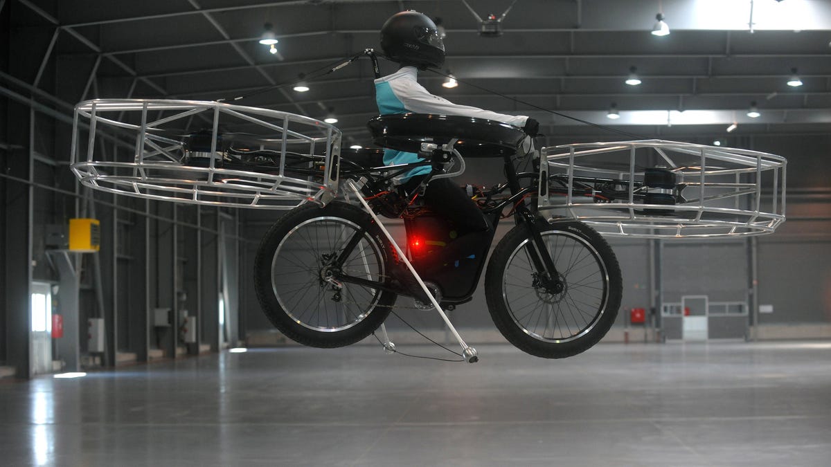 Flying bicycle