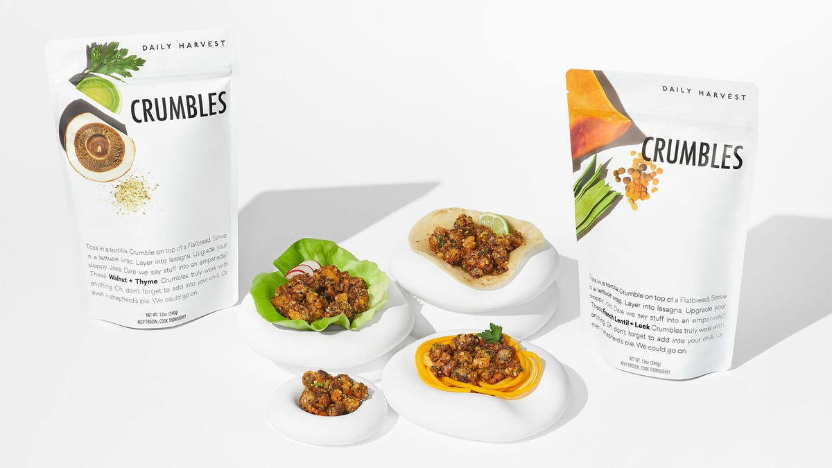 french lentil crumbles