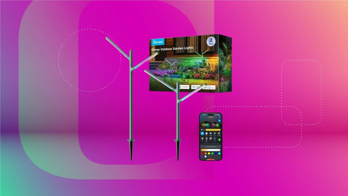 Govee lights on a bright background