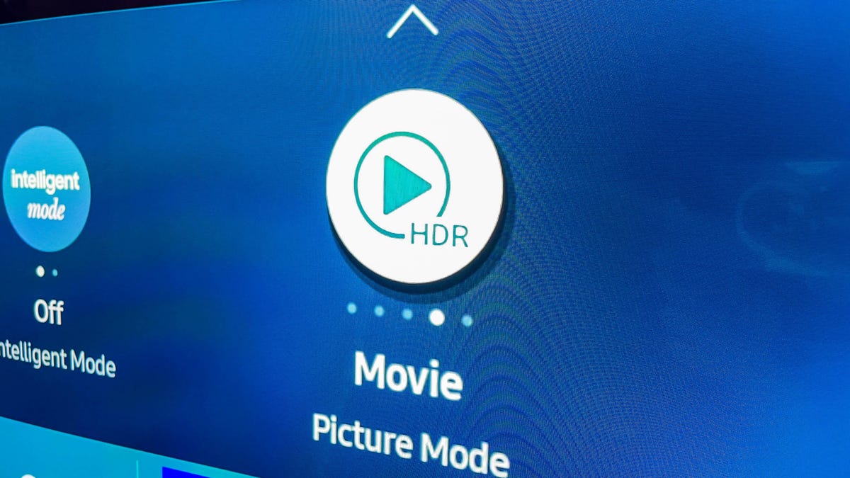 The picture menu of a Samsung TV.