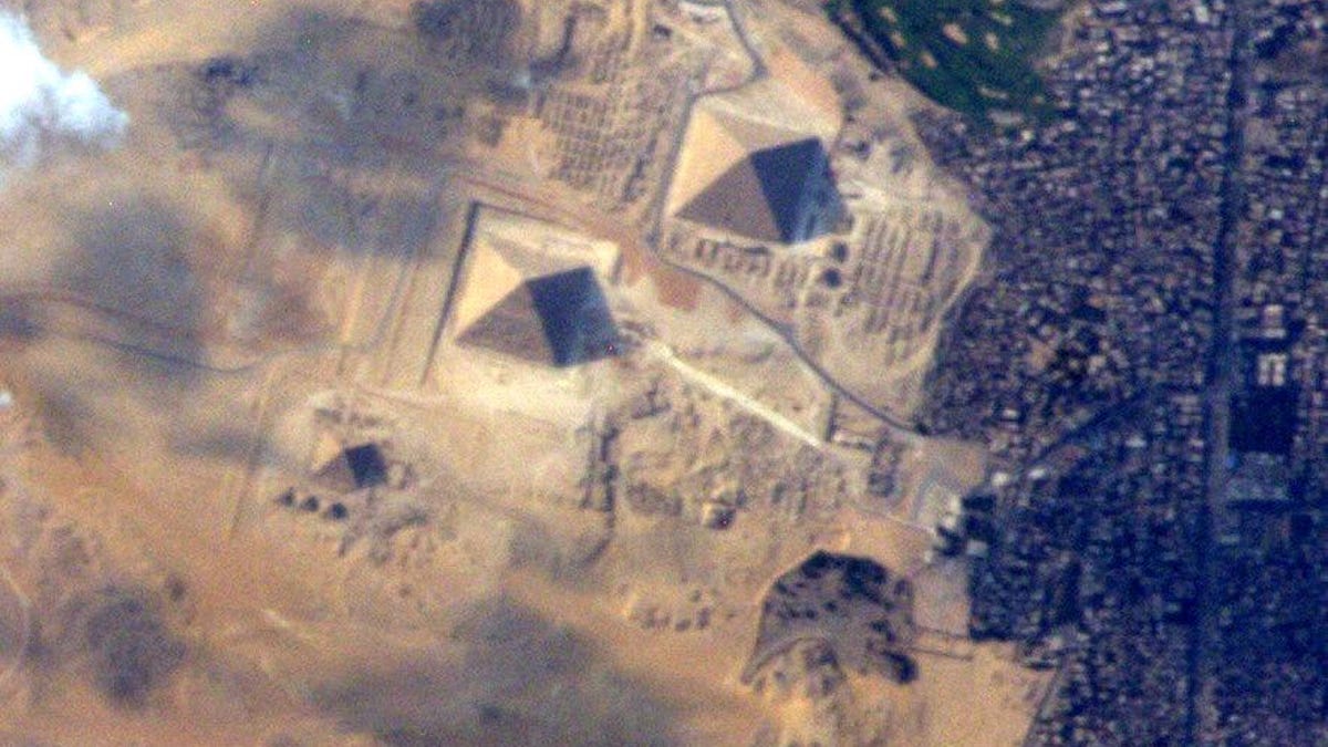 Pyramids seen from space