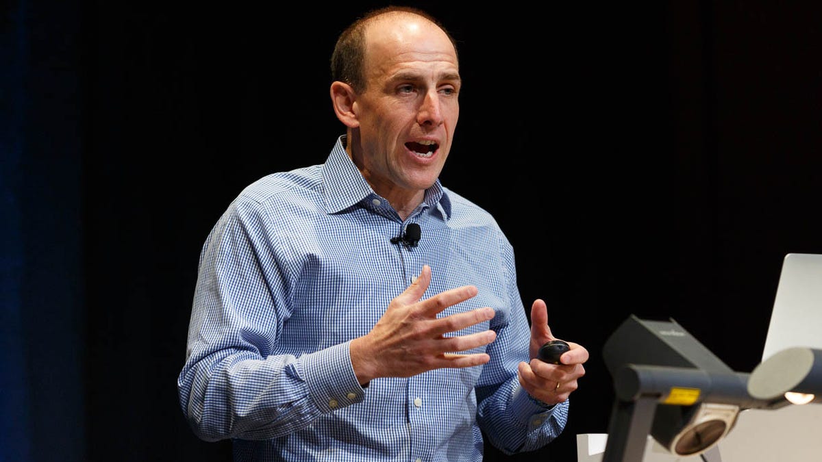 Matt Frost, senior business product manager for the Chrome Web Media Team, speaking at Google I/O.