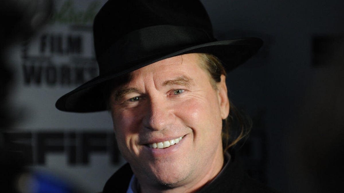 Actor Val Kilmer pictured in 2012 wearing a black hat.