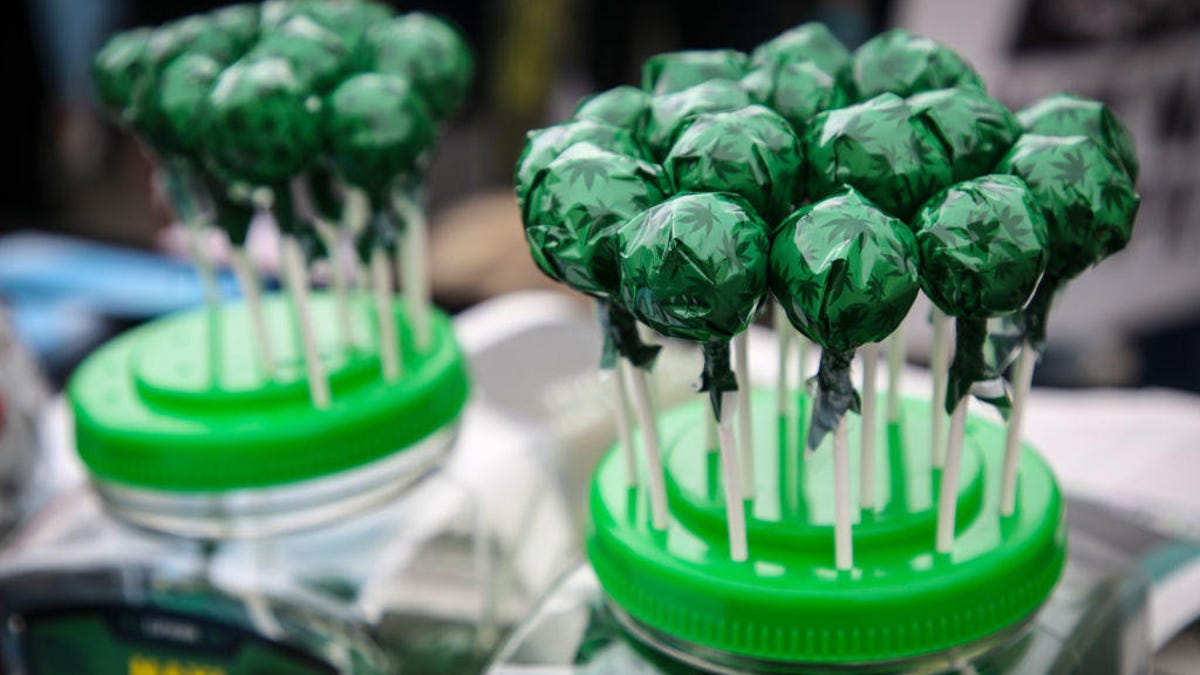 Edibles show during Marijuana March in Krakow