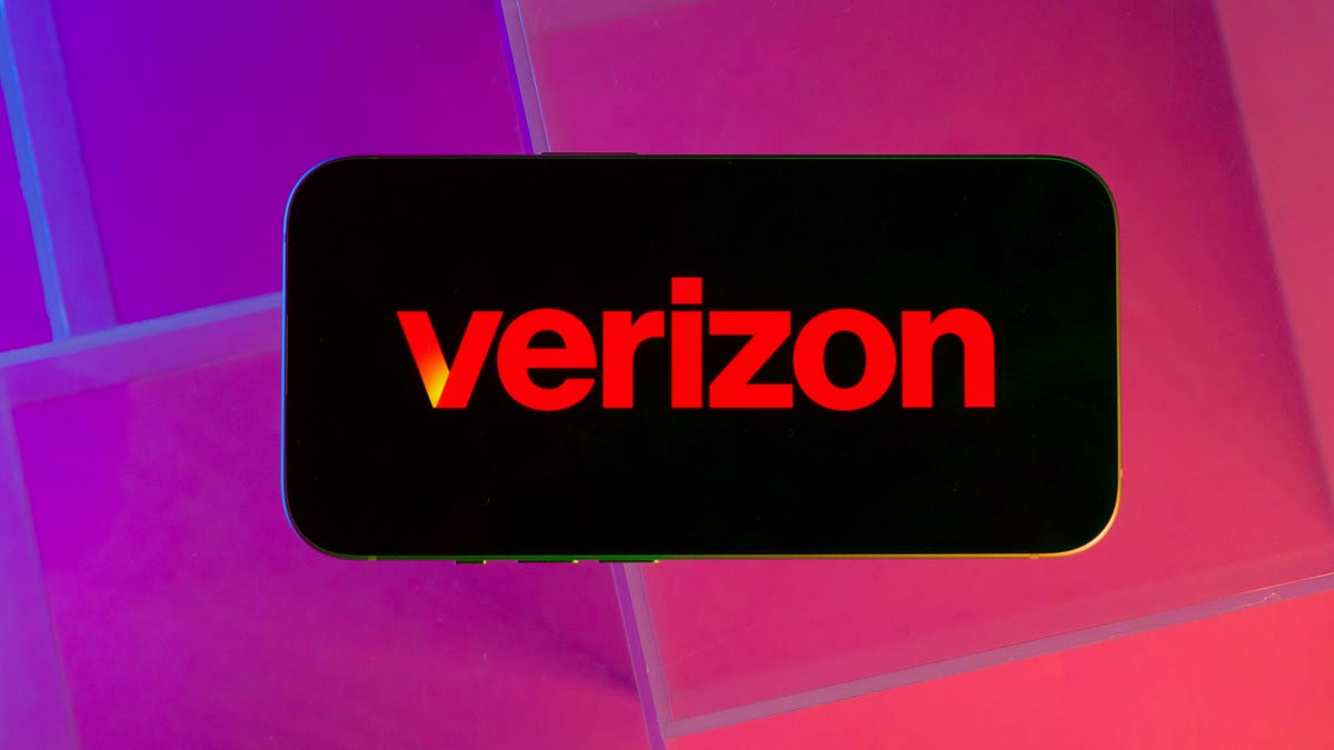 Verizon wireless logo on a phone