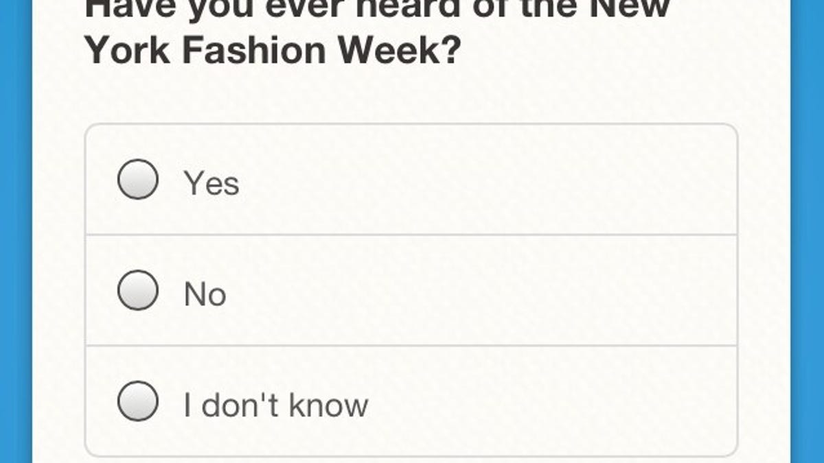 Twitter's new Surveys.