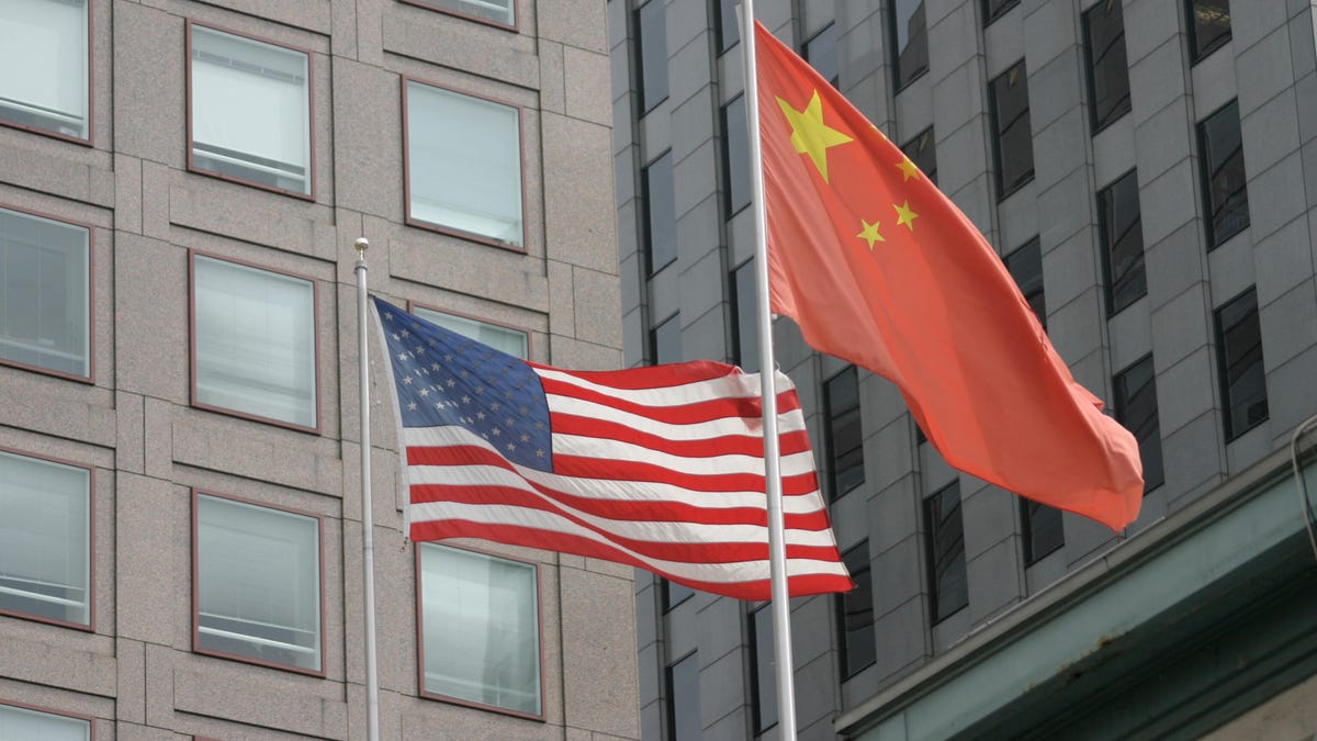 US and Chinese flags