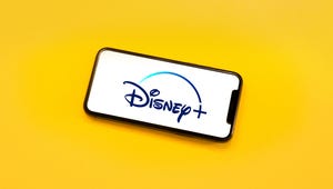 Disney+ logo on a phone
